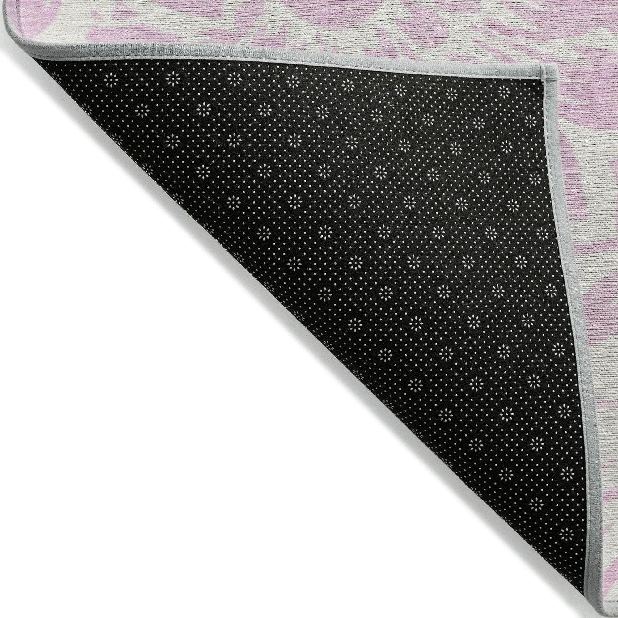 Machine Made ACN551 Pink Rugs
