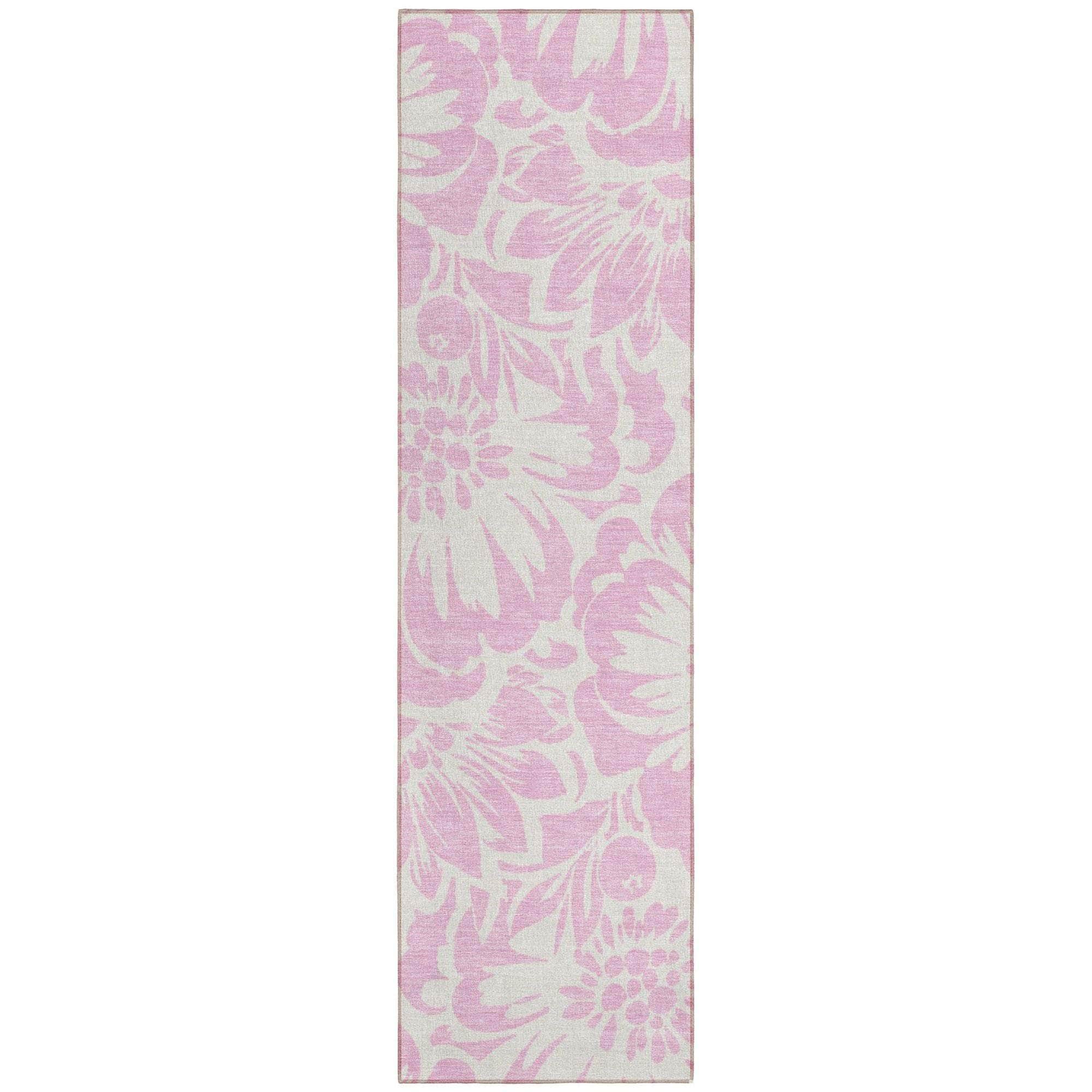 Machine Made ACN551 Pink Rugs