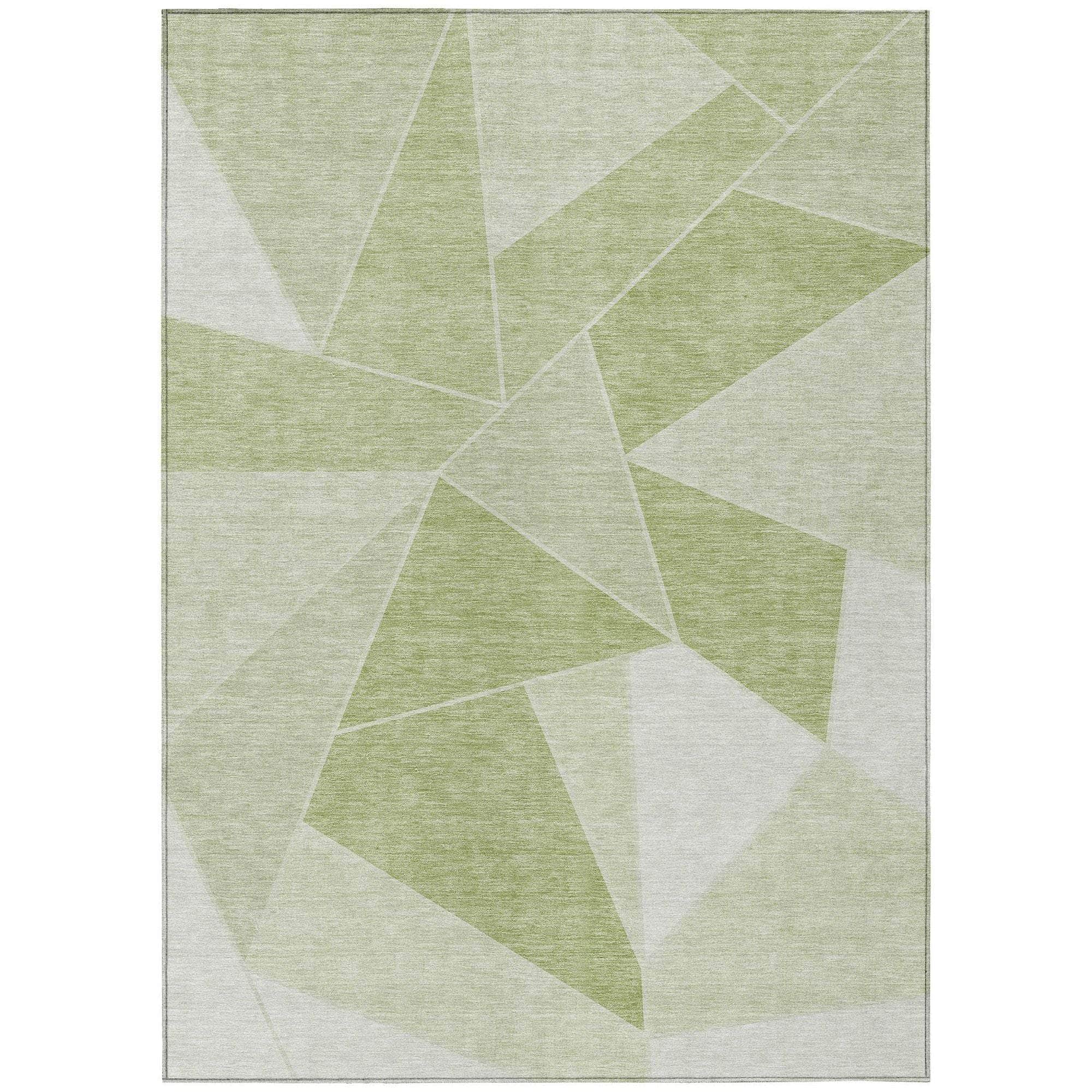Machine Made ACN636 Aloe Green Rugs