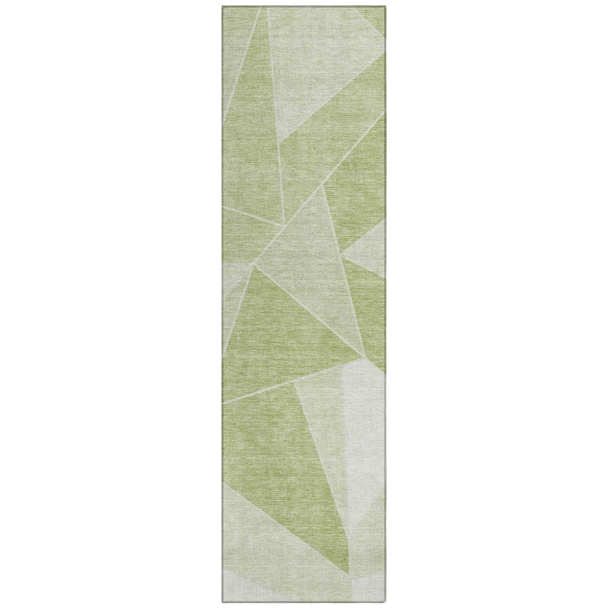 Machine Made ACN636 Aloe Green Rugs