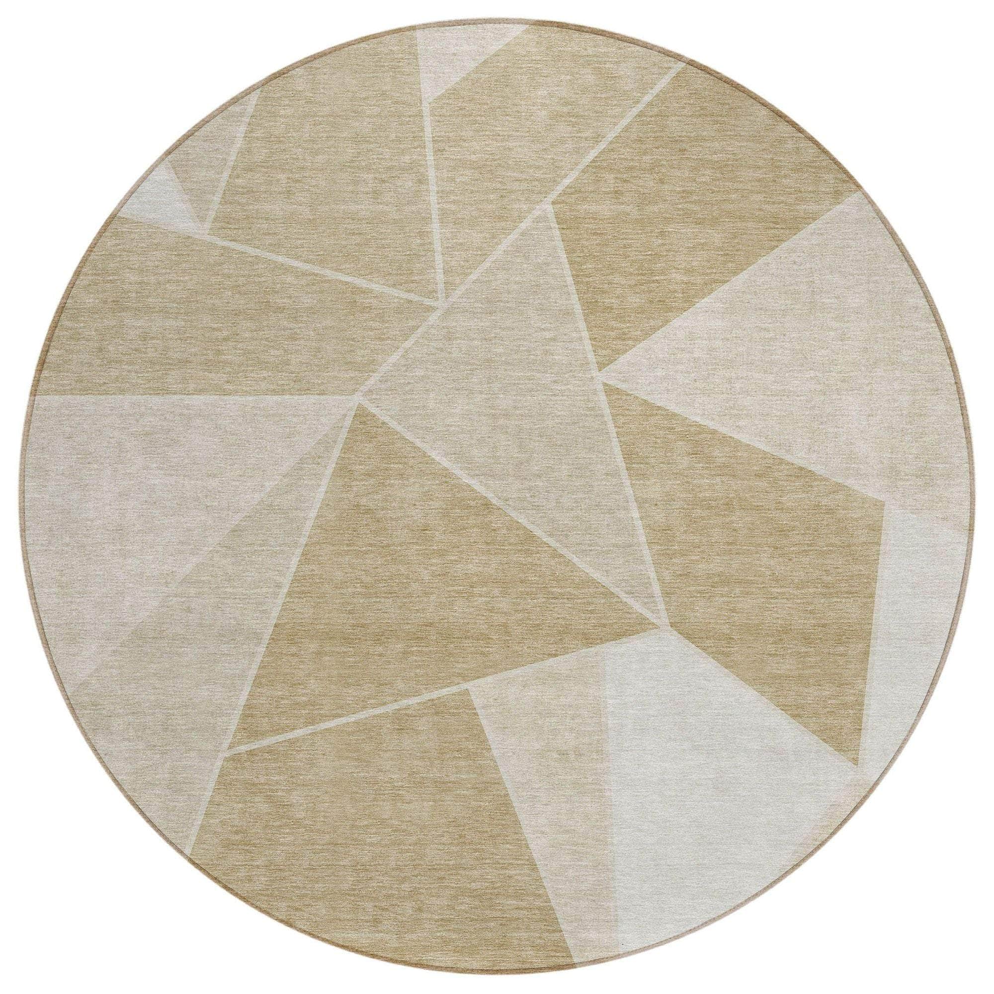 Machine Made ACN636 Beige Brown Rugs