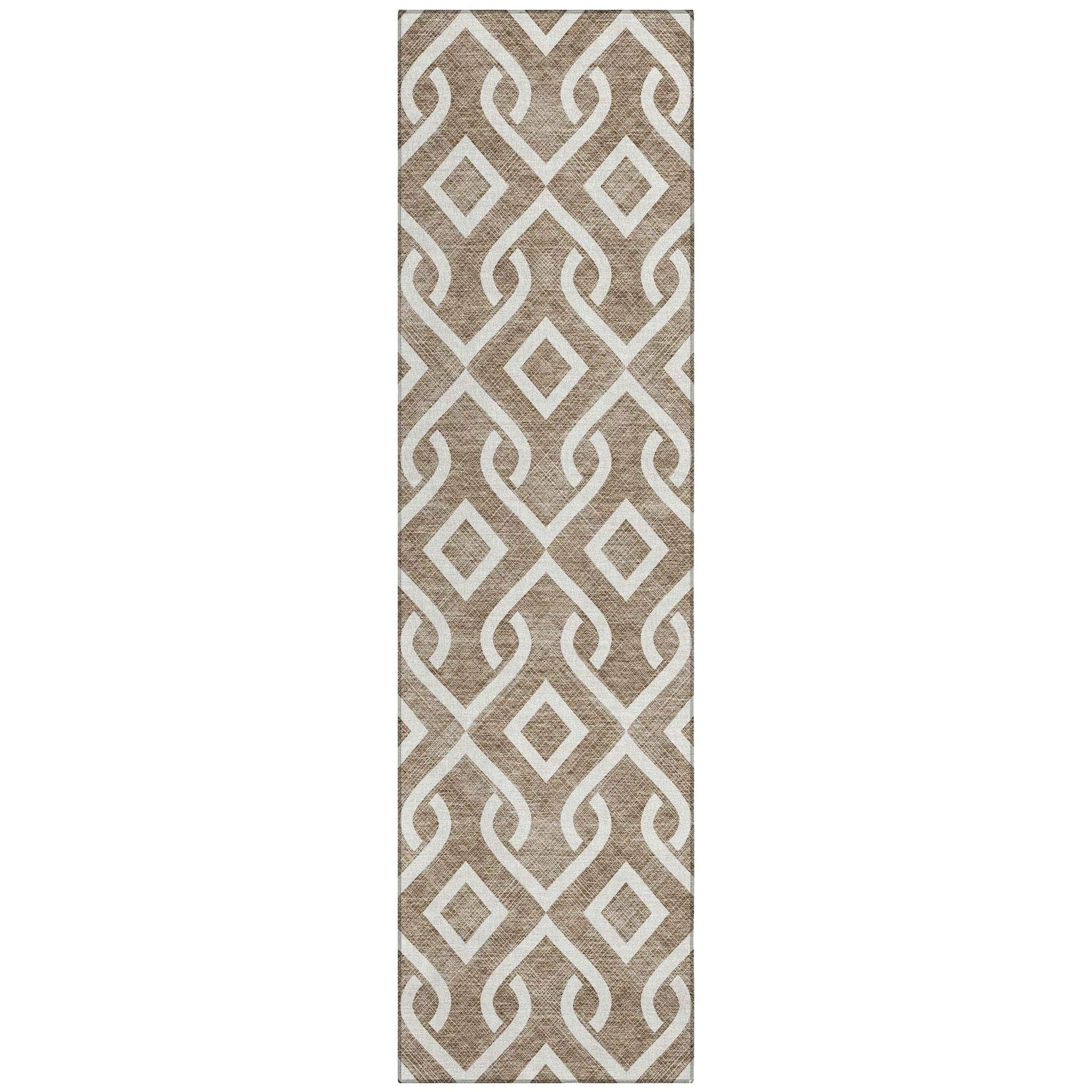 Machine Made ACN621 Brown Rugs