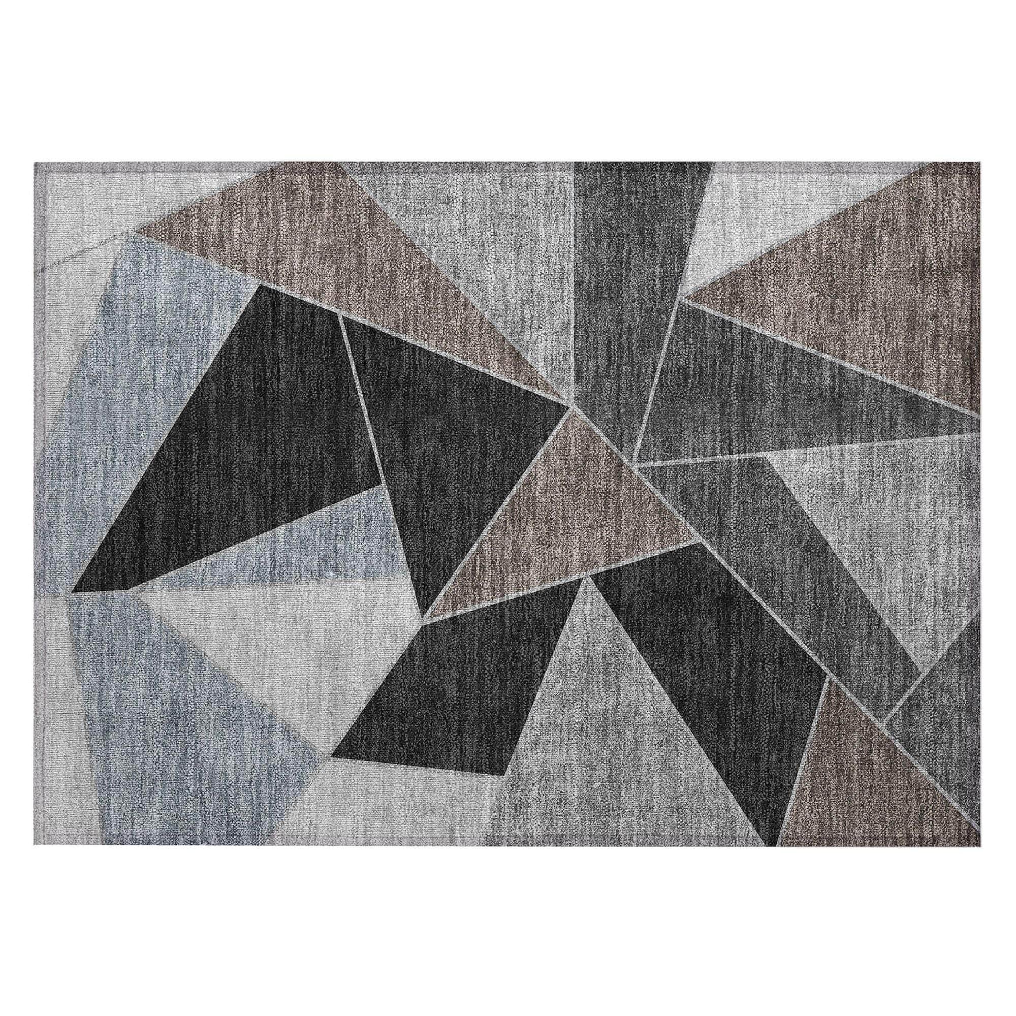 Machine Made ACN636 Chocolate Brown Rugs