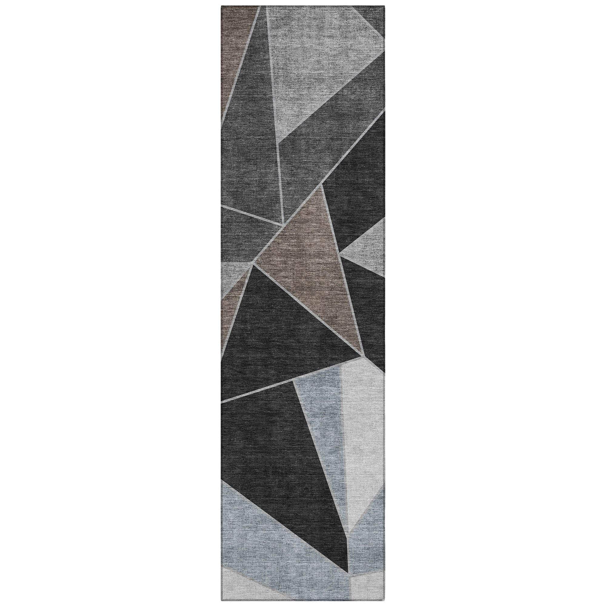 Machine Made ACN636 Chocolate Brown Rugs