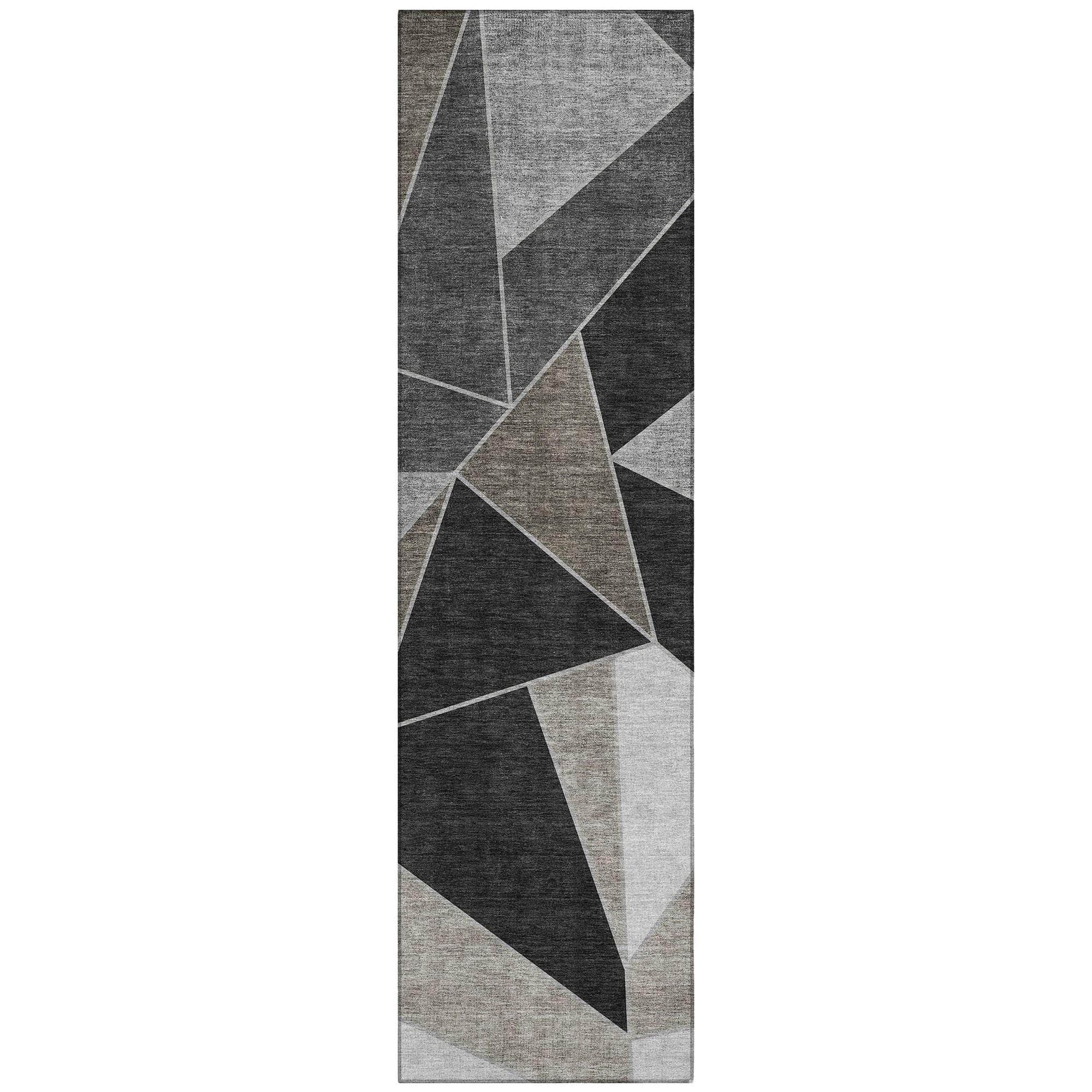 Machine Made ACN636 Coffee Brown Rugs