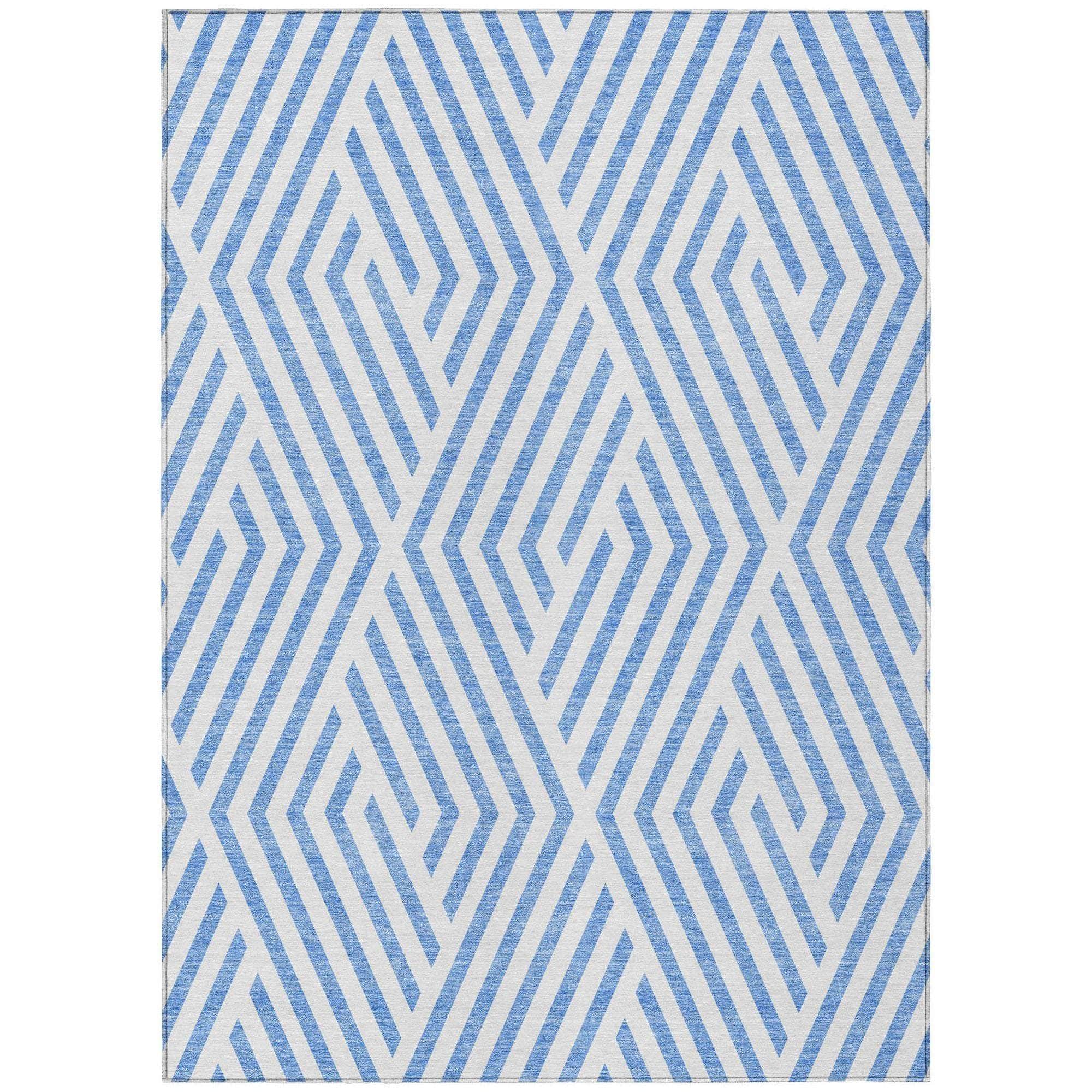 Machine Made ACN550 Denim Blue Rugs