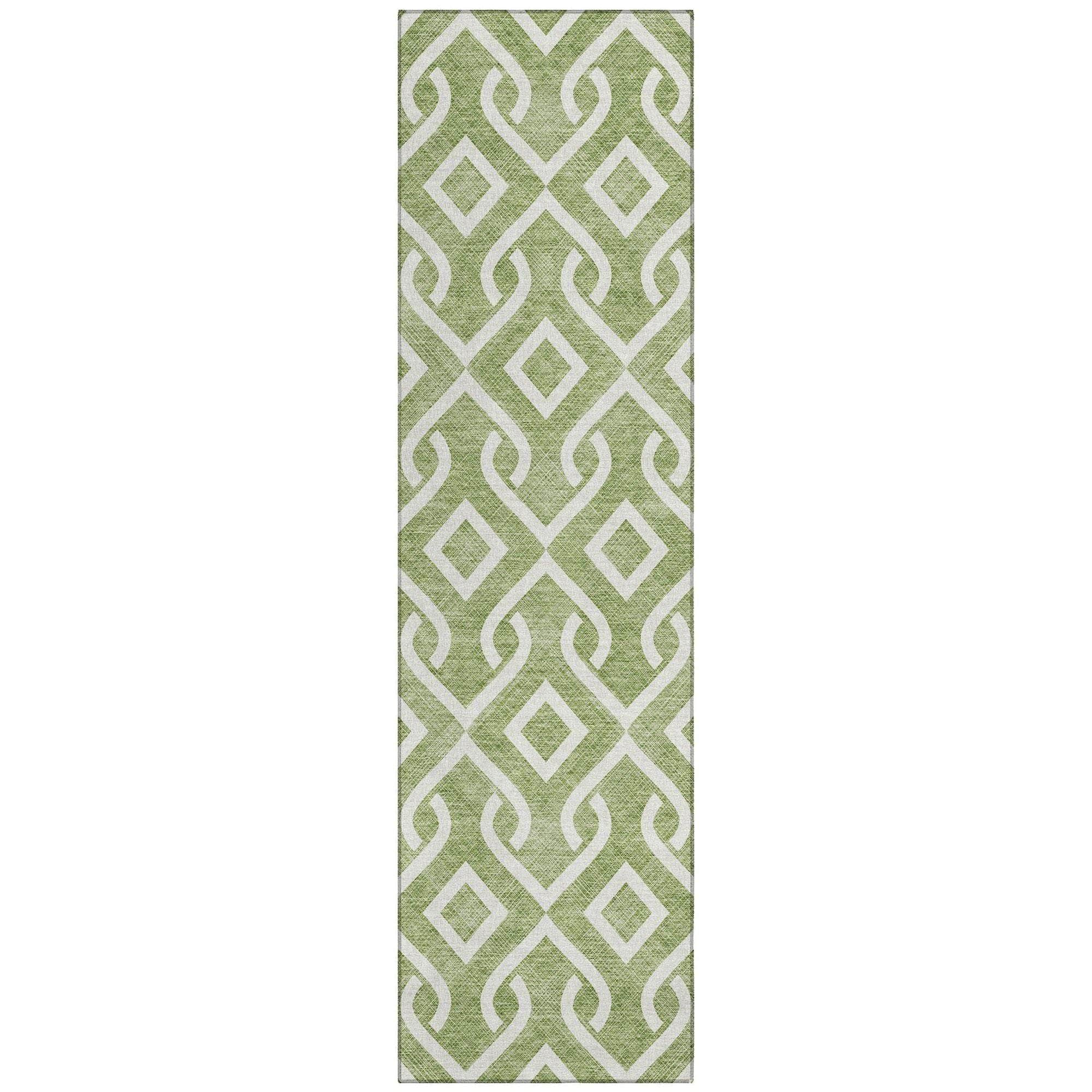 Machine Made ACN621 Green Rugs