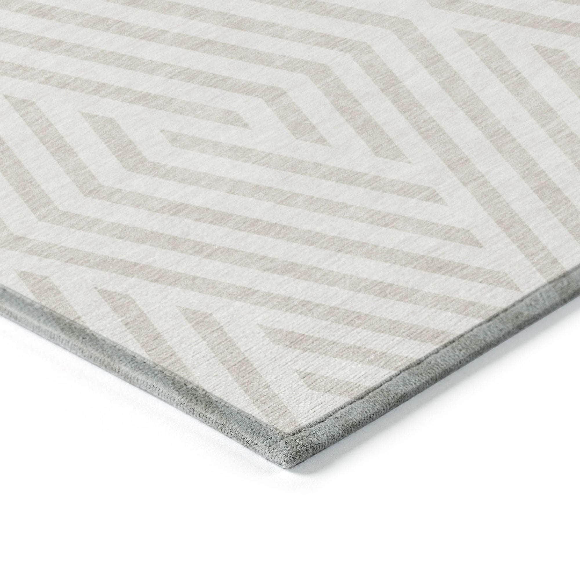 Machine Made ACN550 Ivory Rugs