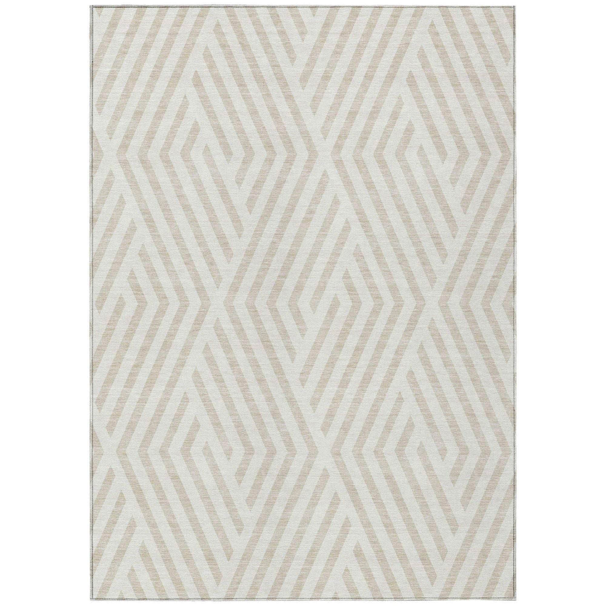 Machine Made ACN550 Ivory Rugs