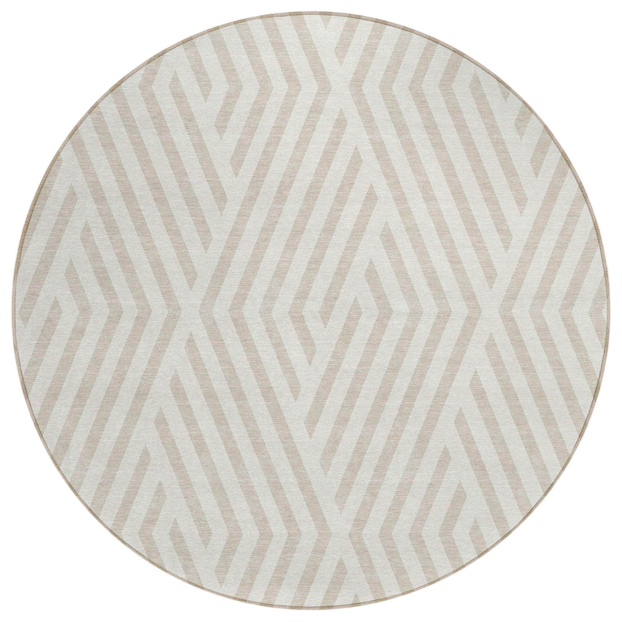 Machine Made ACN550 Ivory Rugs