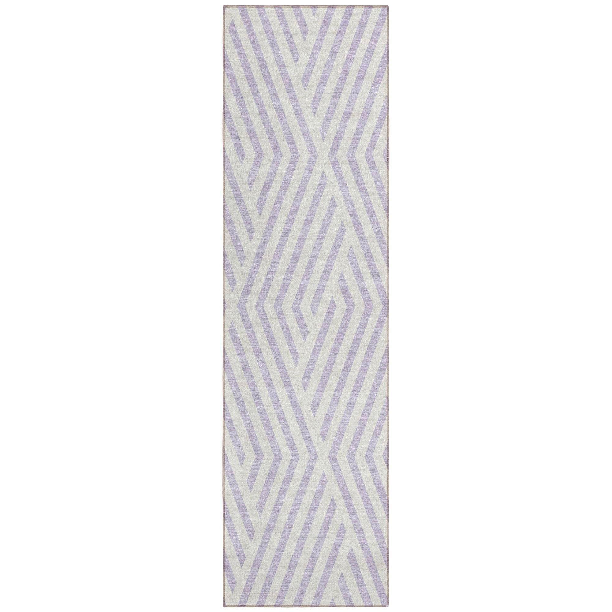 Machine Made ACN550 Lavender Purple Rugs