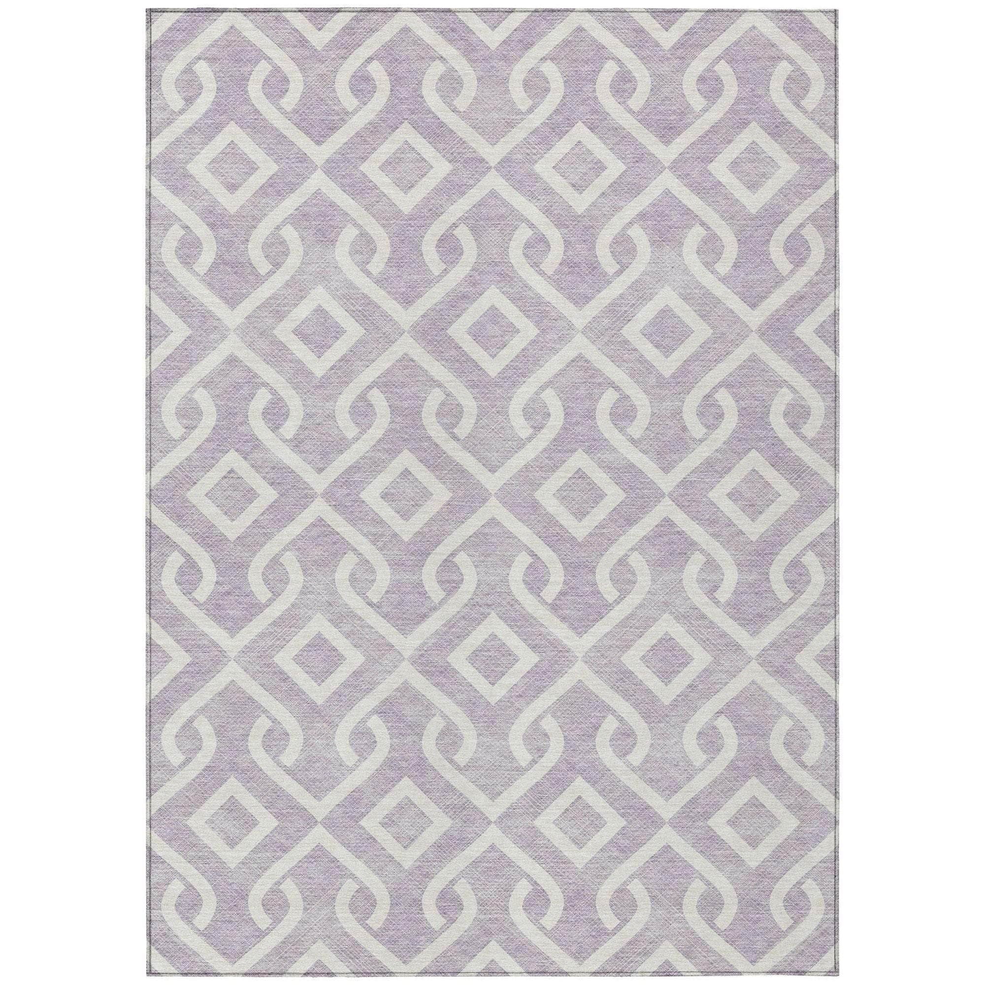 Machine Made ACN621 Lavender Purple Rugs
