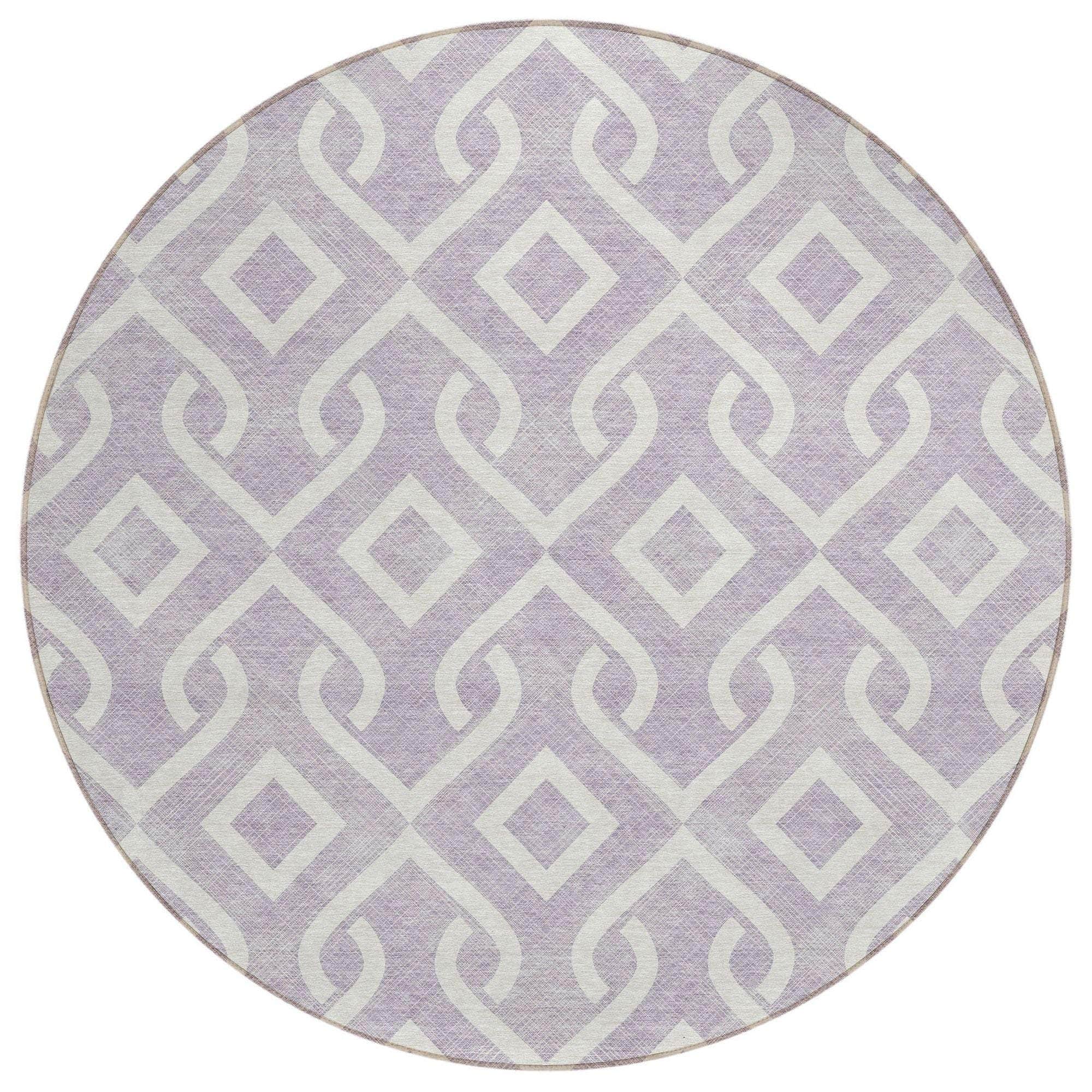 Machine Made ACN621 Lavender Purple Rugs
