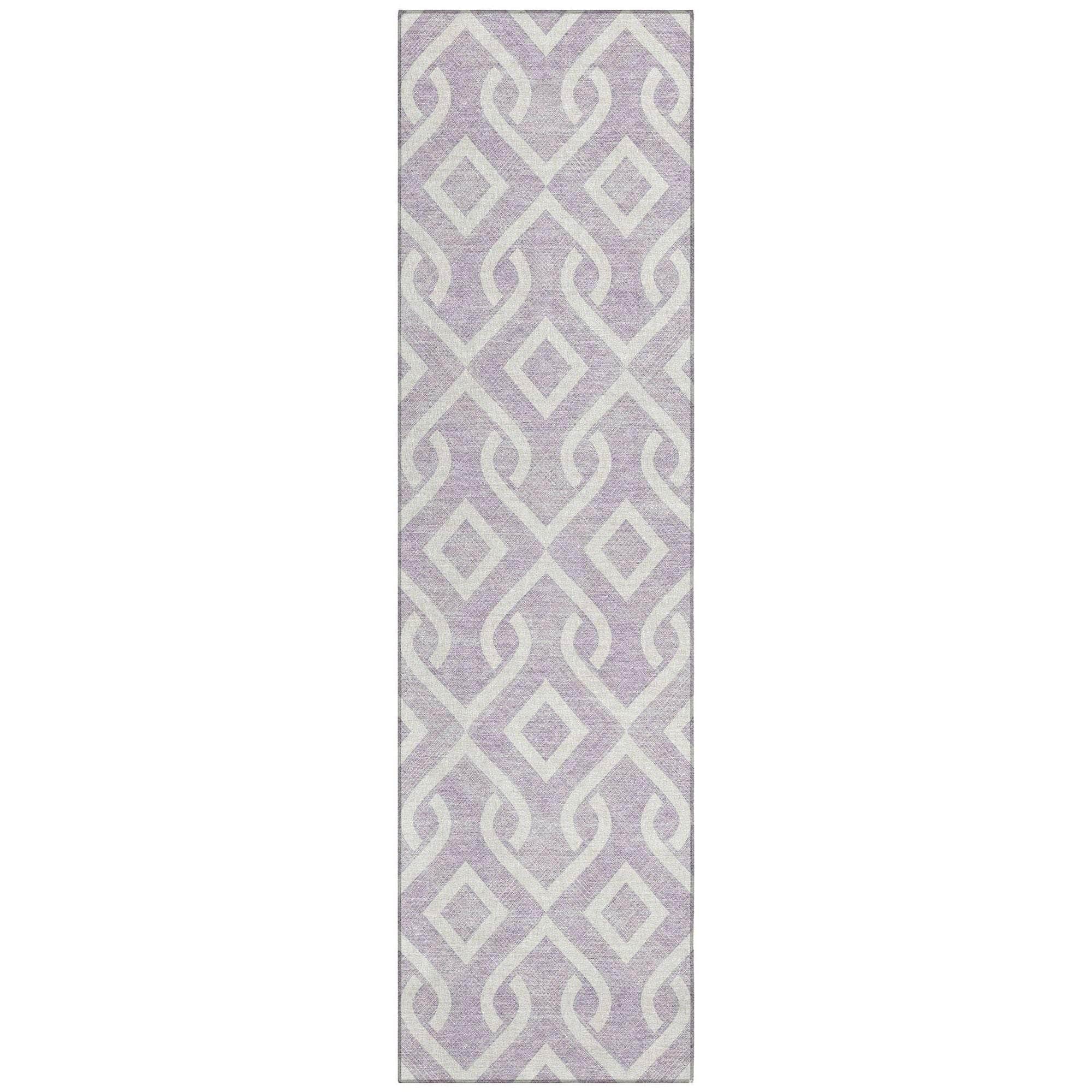 Machine Made ACN621 Lavender Purple Rugs