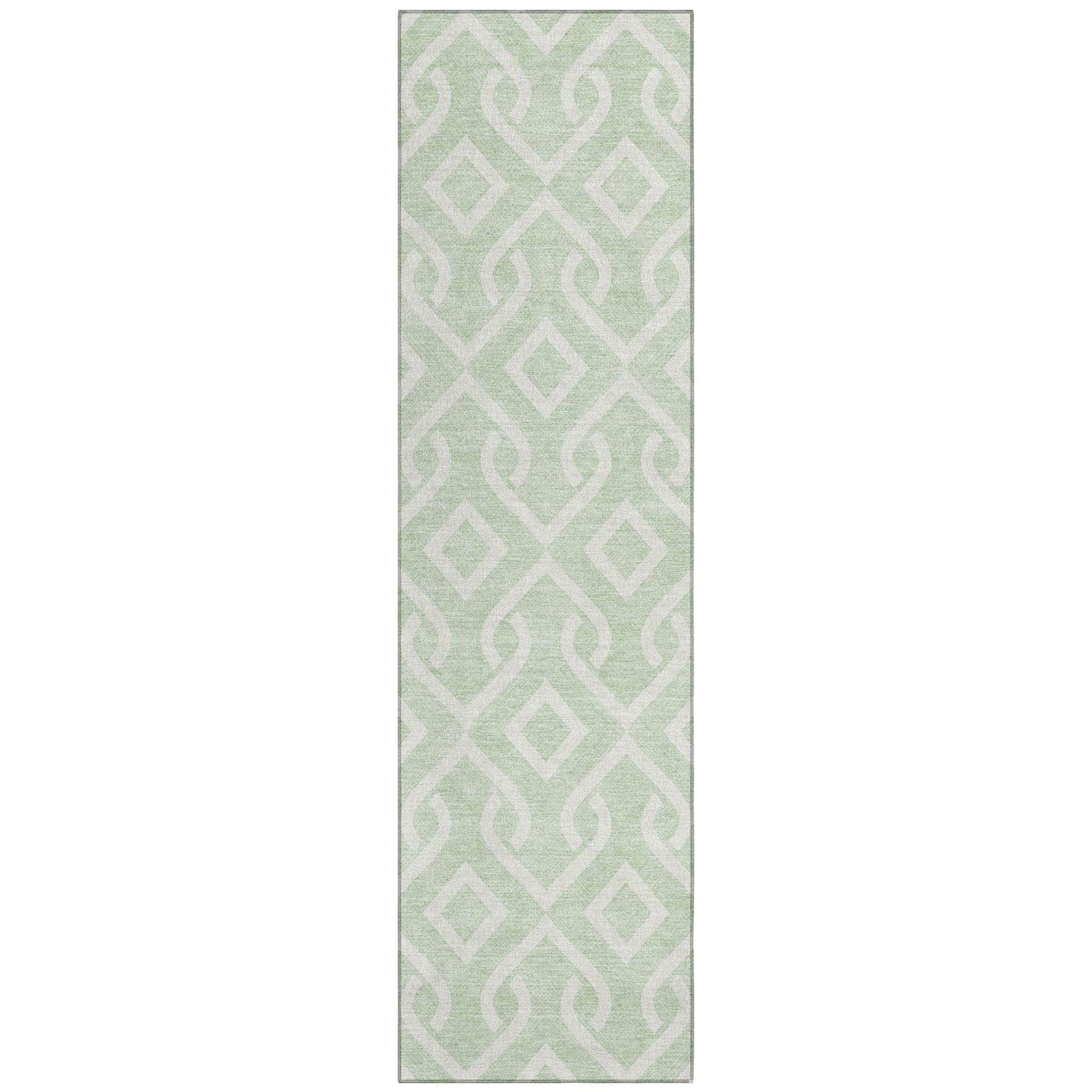 Machine Made ACN621 Mint Green Rugs