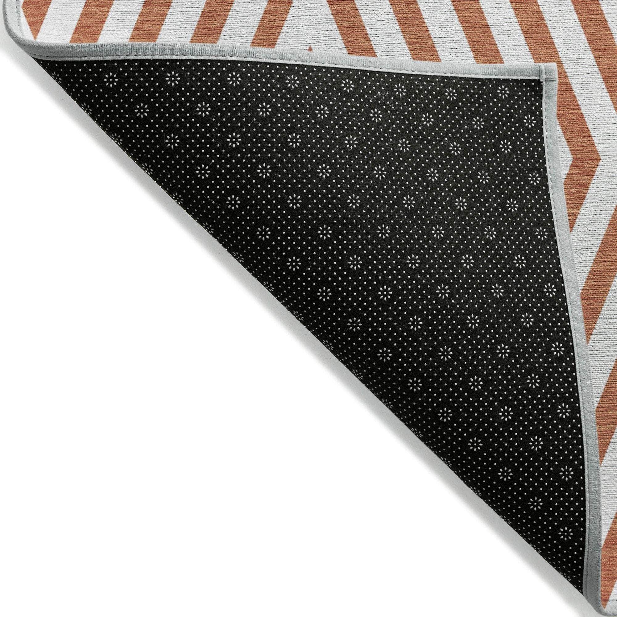 Machine Made ACN550 Paprika Orange Rugs