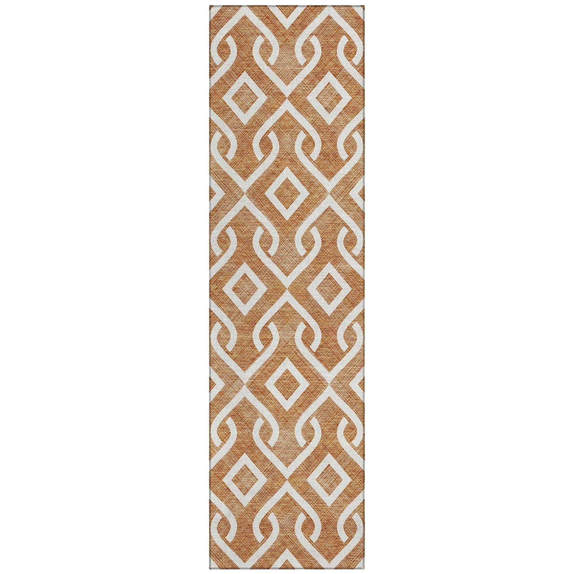Machine Made ACN621 Paprika Orange Rugs