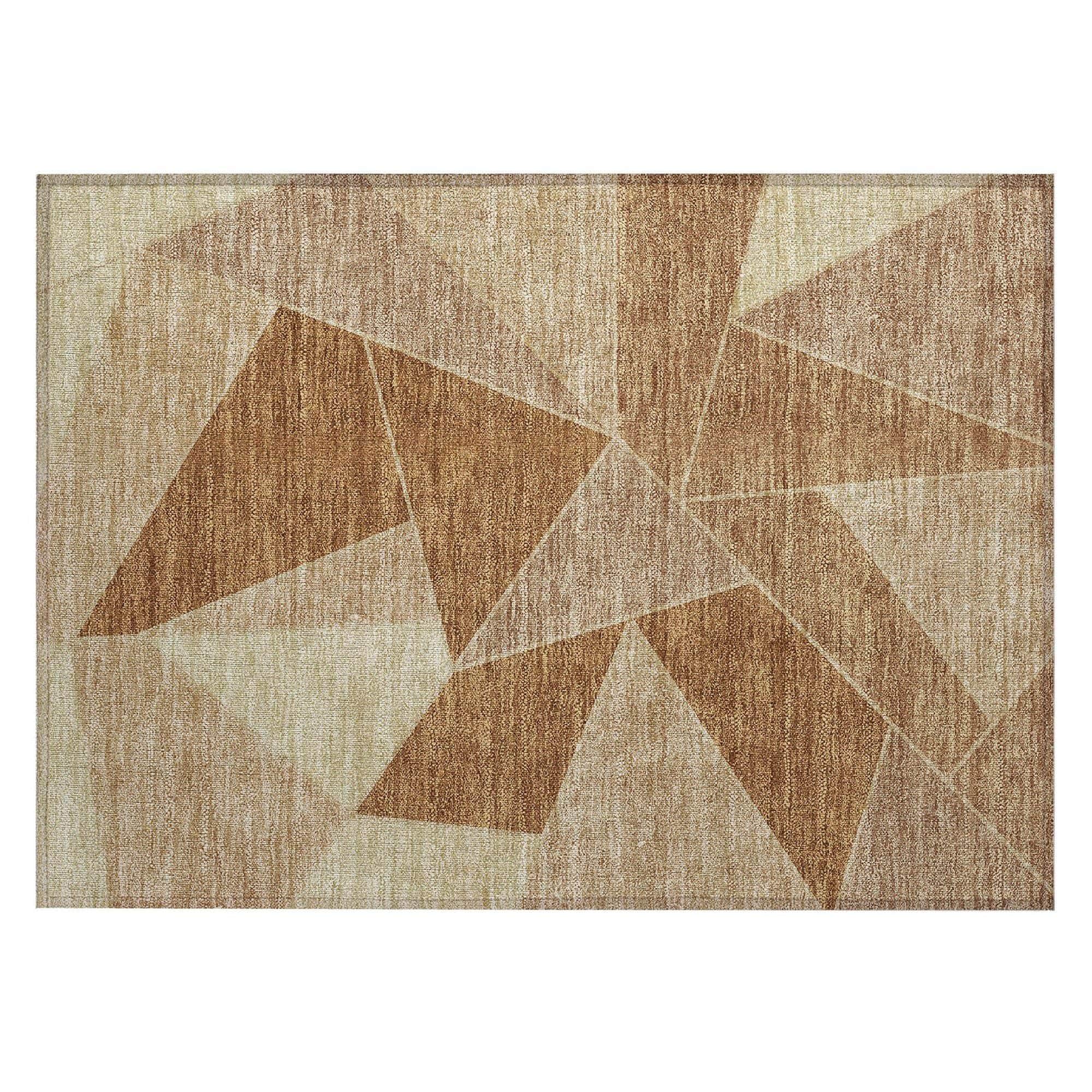 Machine Made ACN636 Paprika Orange Rugs