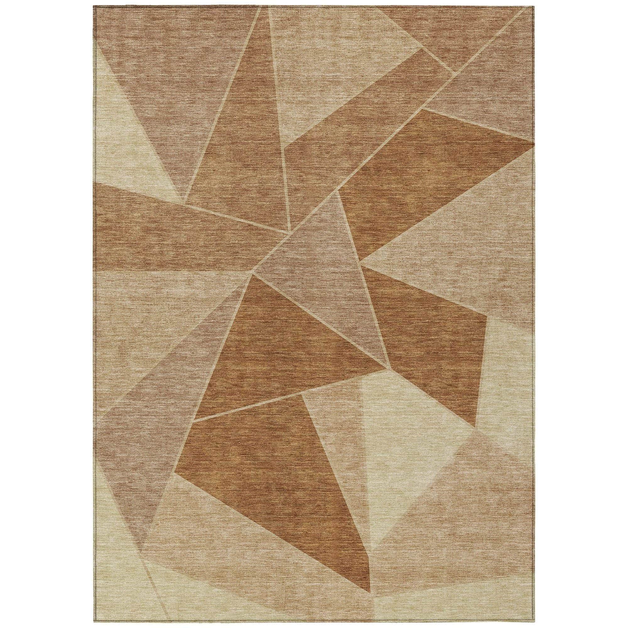 Machine Made ACN636 Paprika Orange Rugs