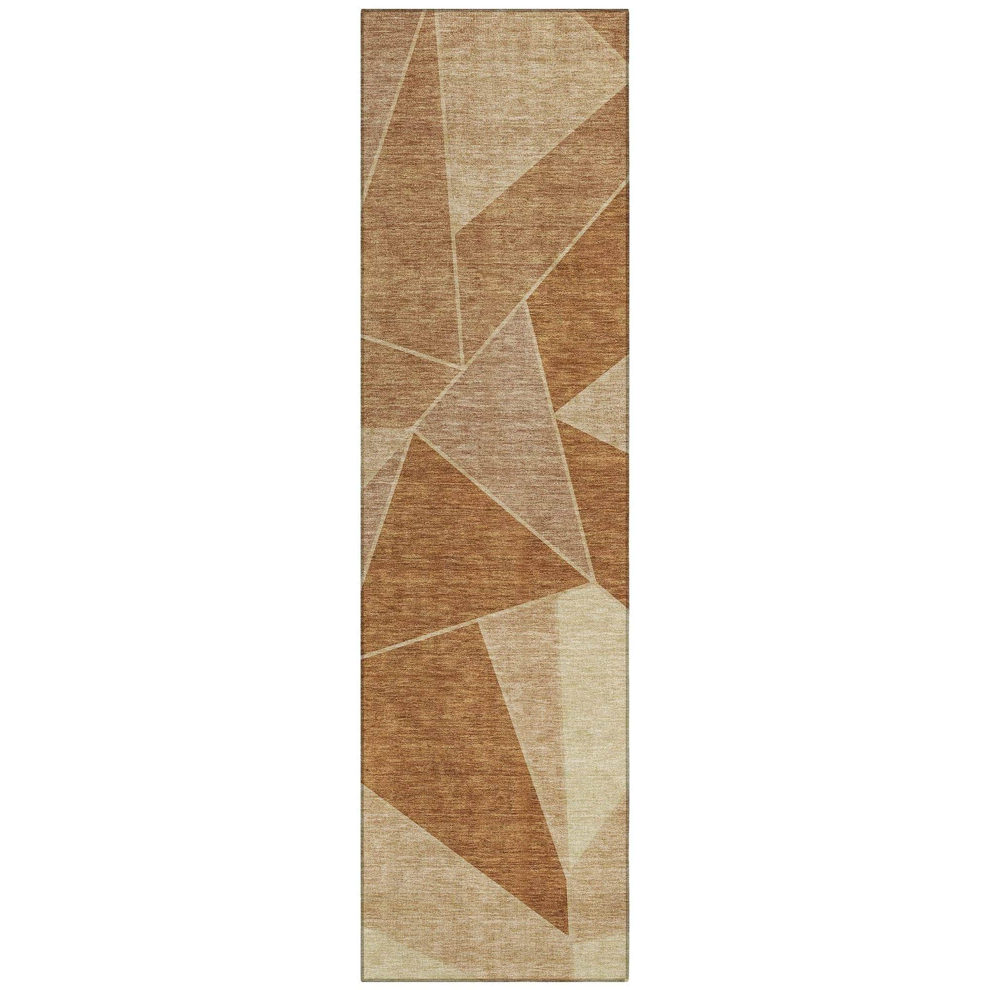 Machine Made ACN636 Paprika Orange Rugs