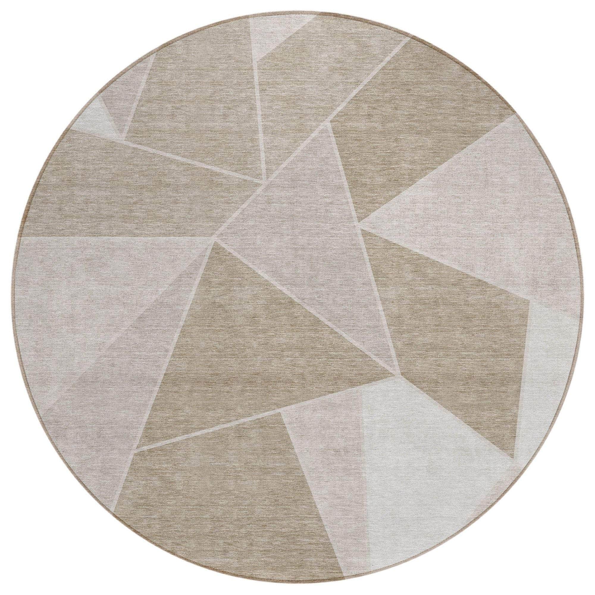 Machine Made ACN636 Taupe Brown Rugs