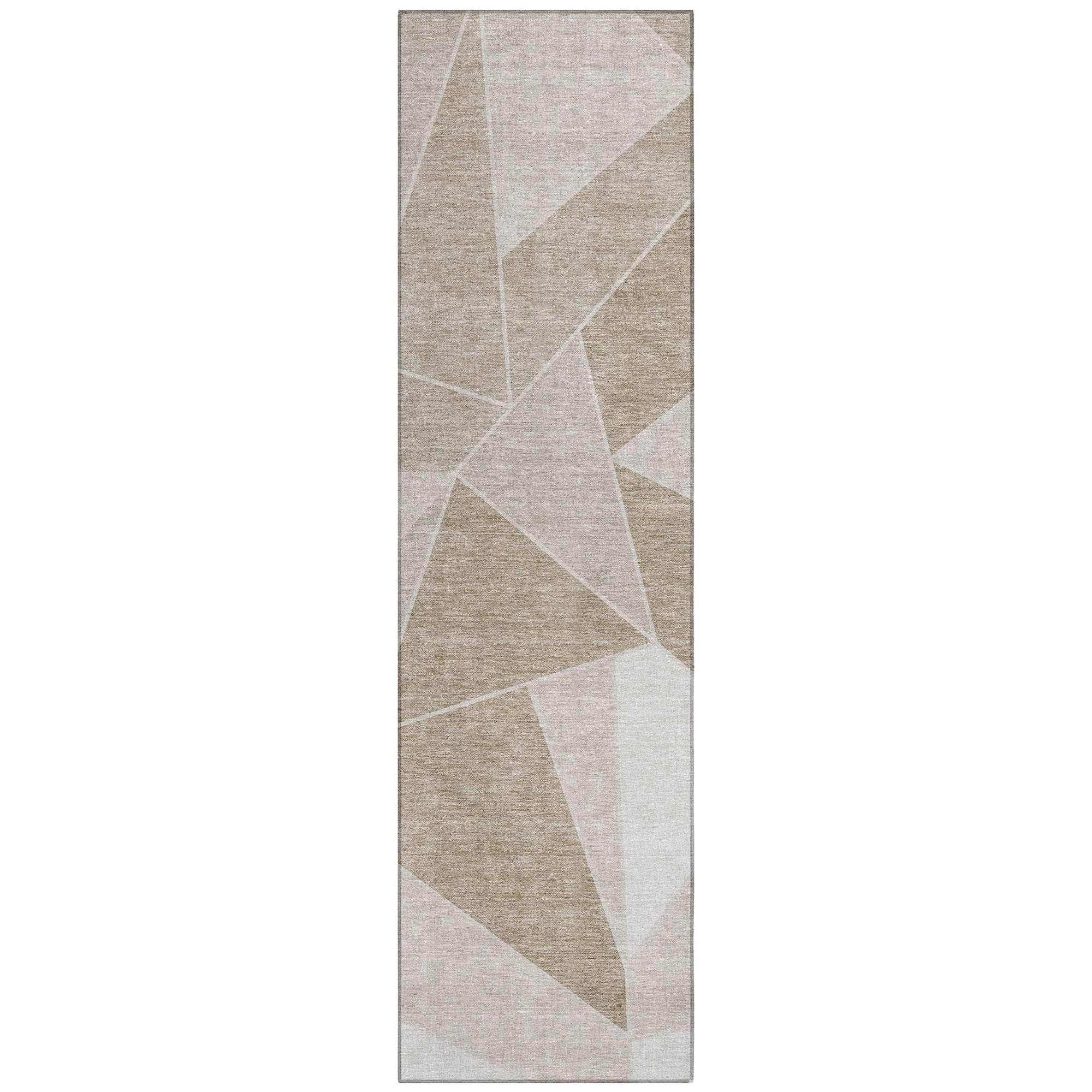 Machine Made ACN636 Taupe Brown Rugs