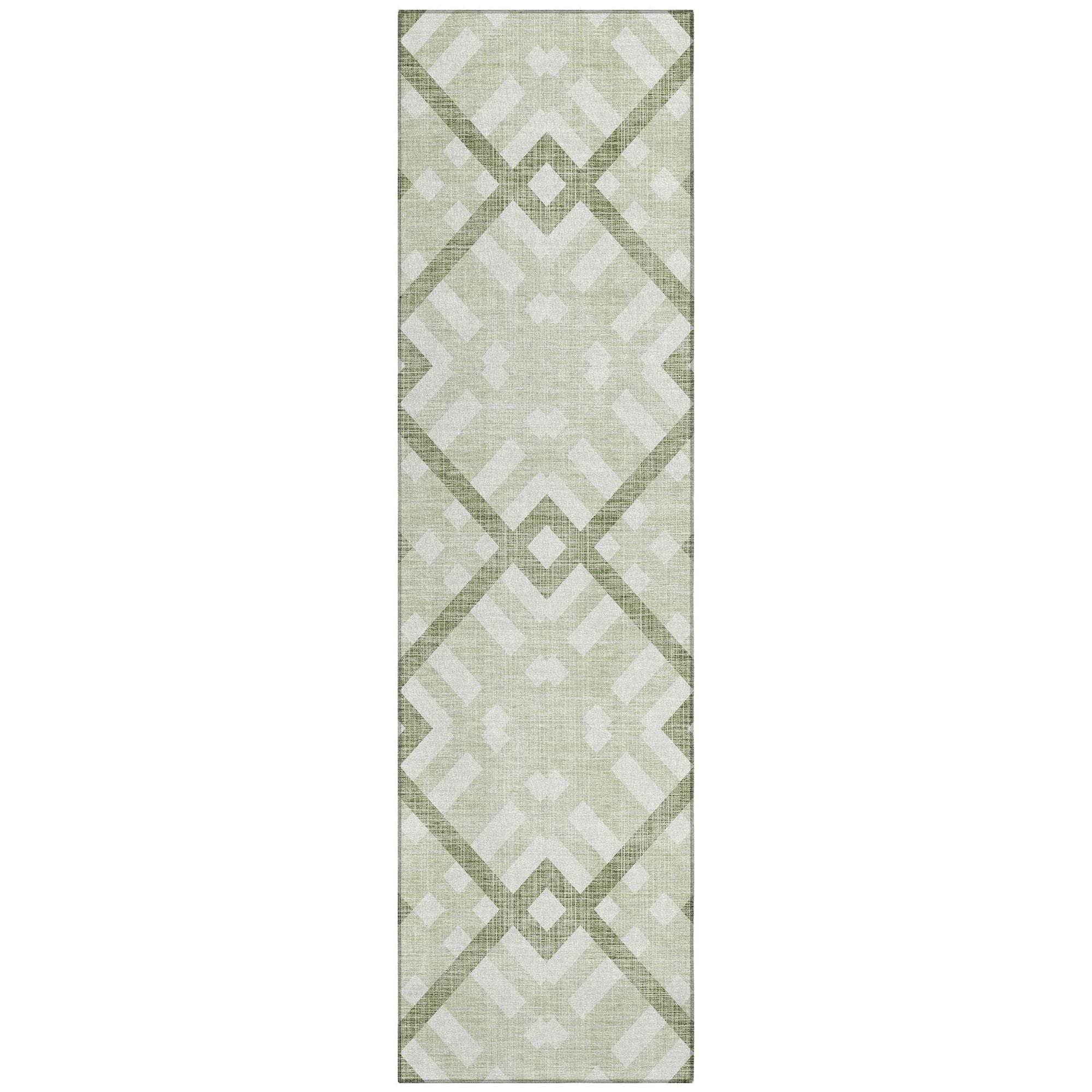 Machine Made ACN616 Aloe Green Rugs