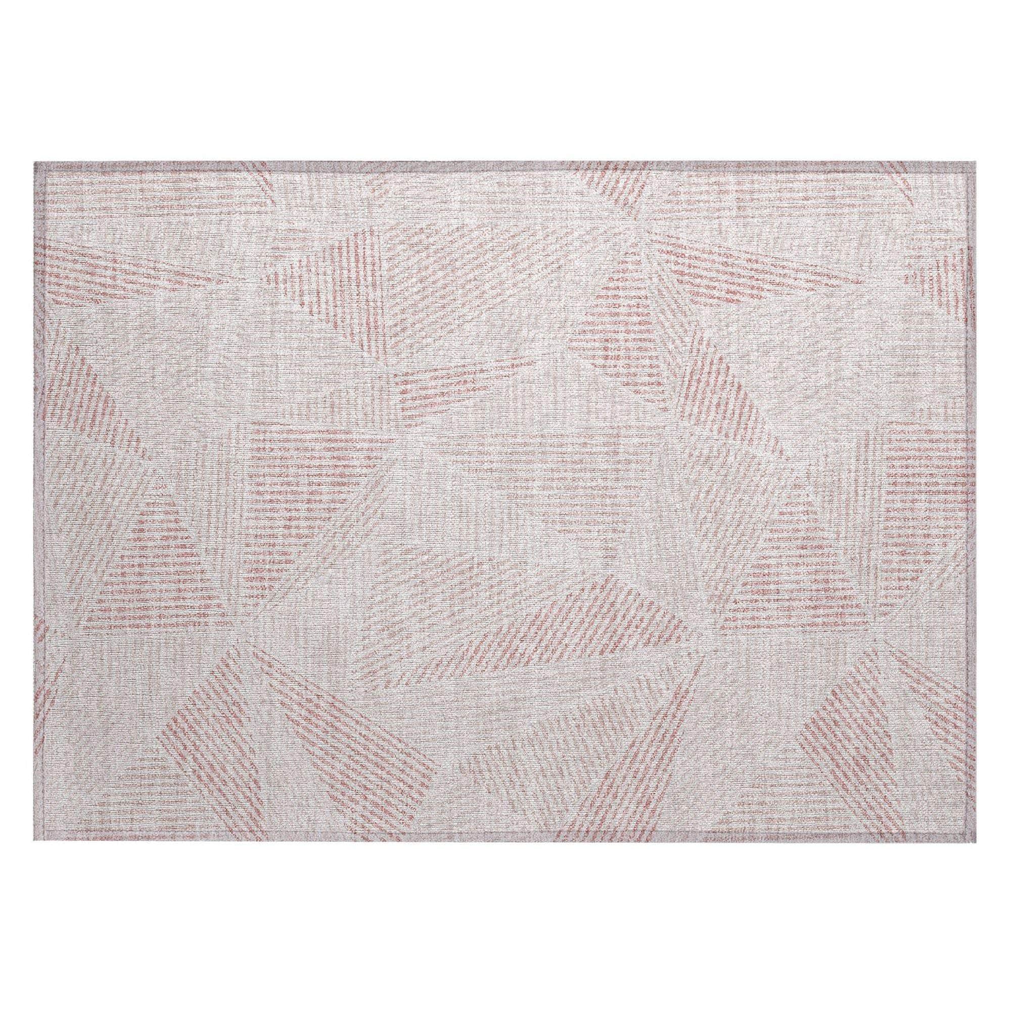 Machine Made ACN618 Blush Pink Rugs