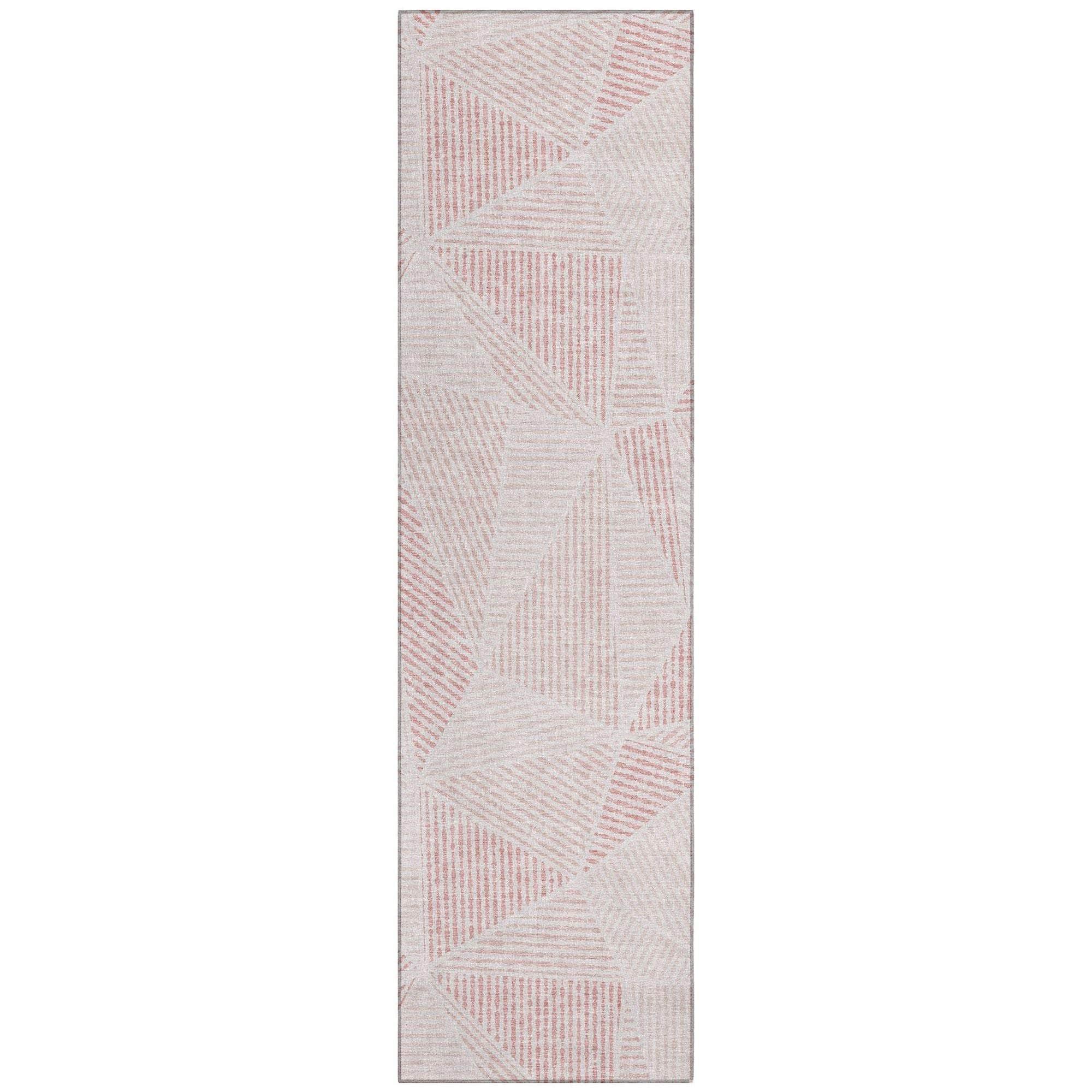 Machine Made ACN618 Blush Pink Rugs
