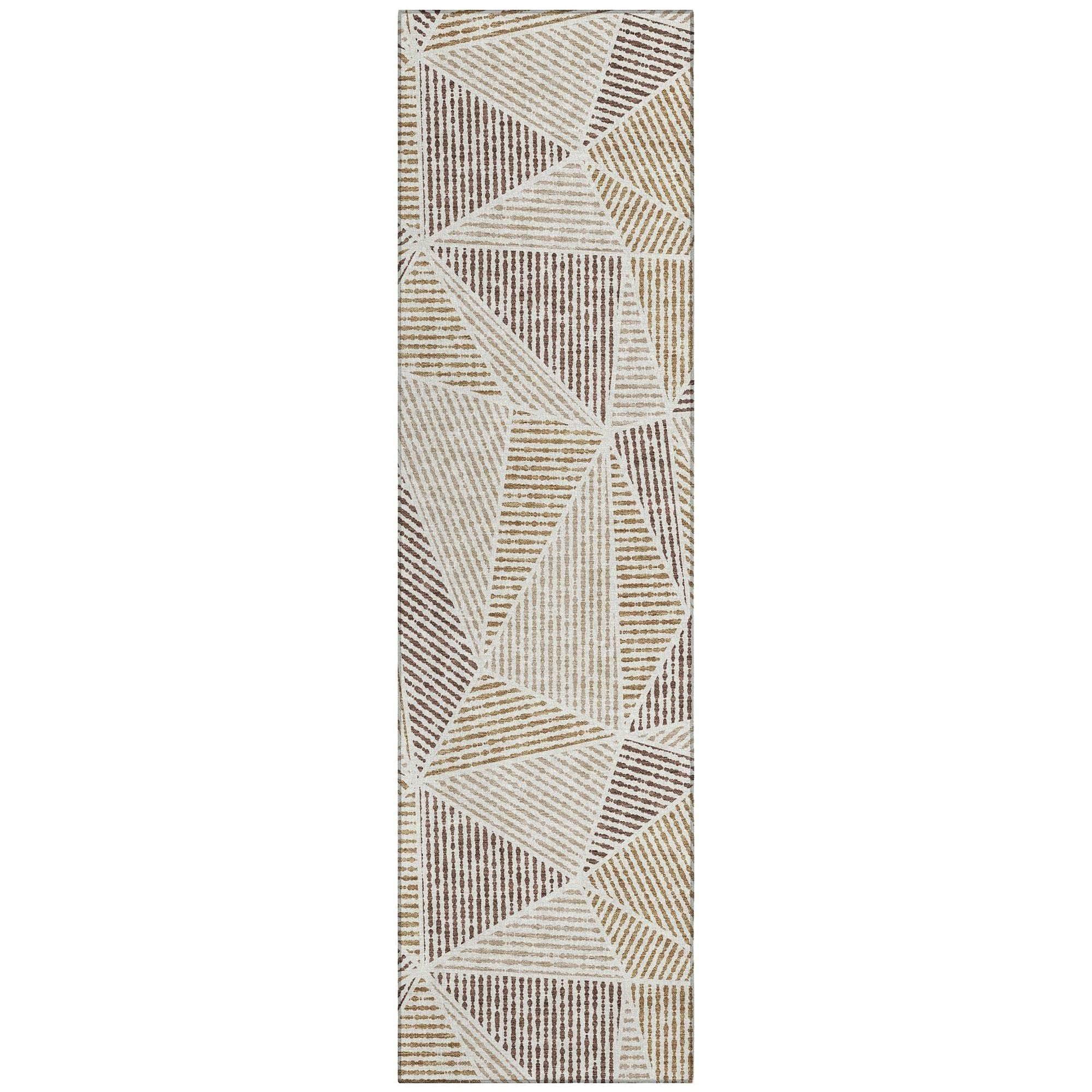 Machine Made ACN618 Brown Rugs