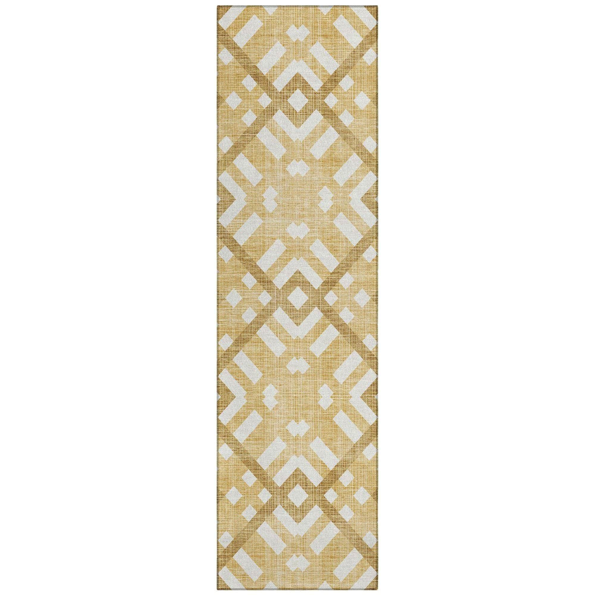 Machine Made ACN616 Gold Rugs