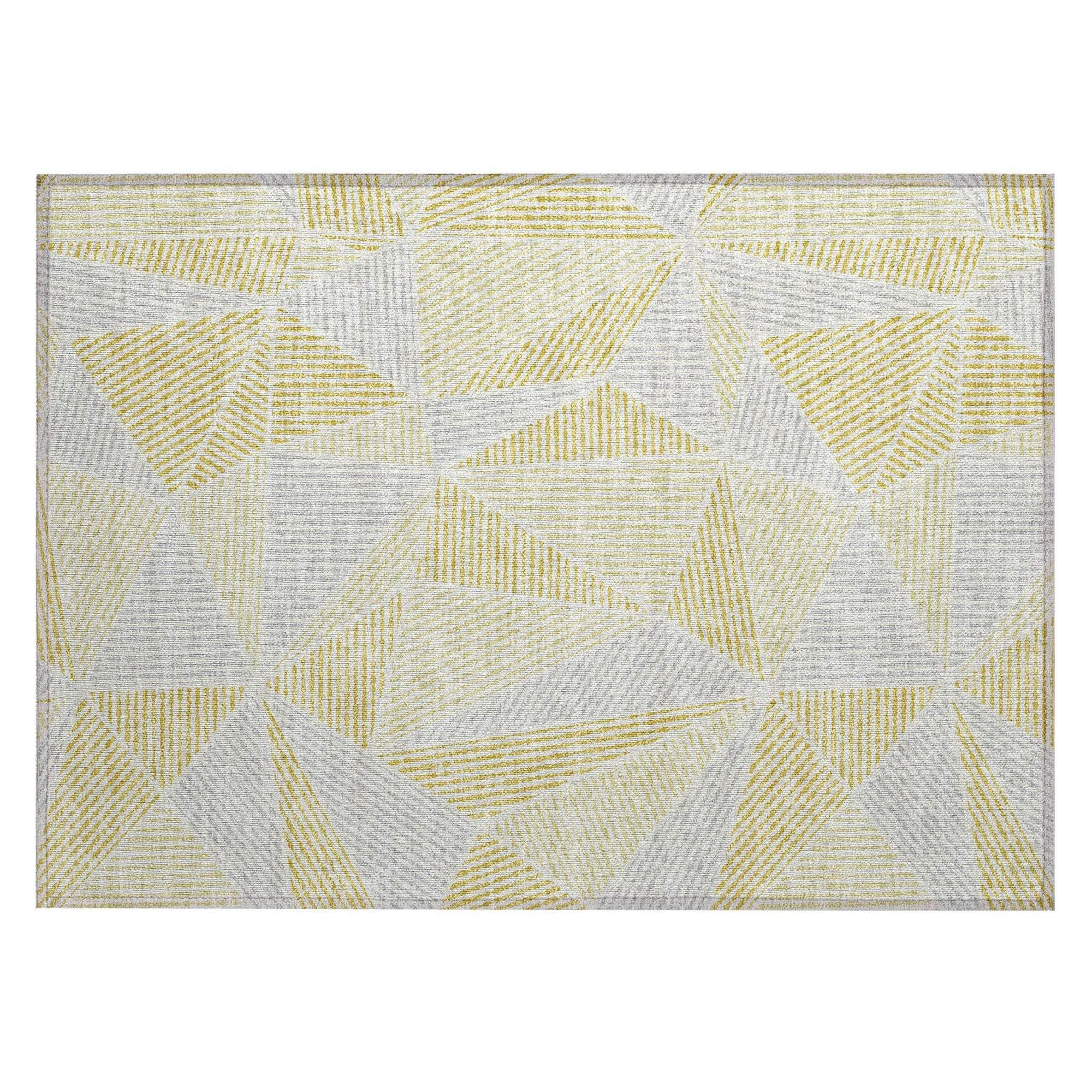 Machine Made ACN618 Gold Rugs