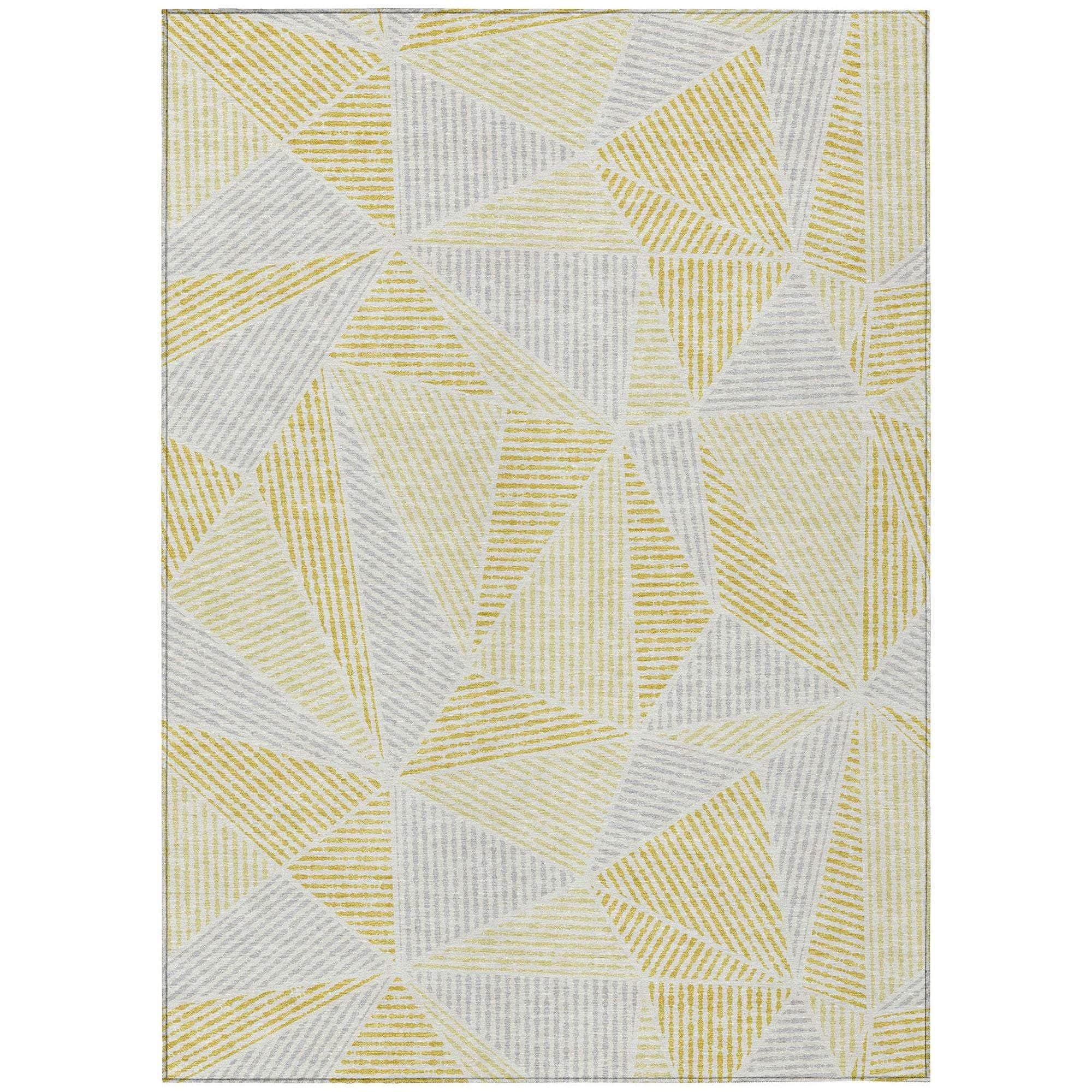 Machine Made ACN618 Gold Rugs