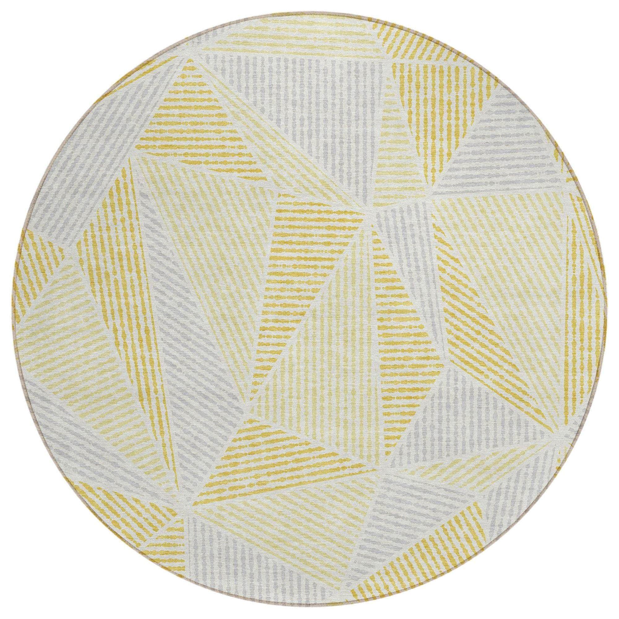 Machine Made ACN618 Gold Rugs