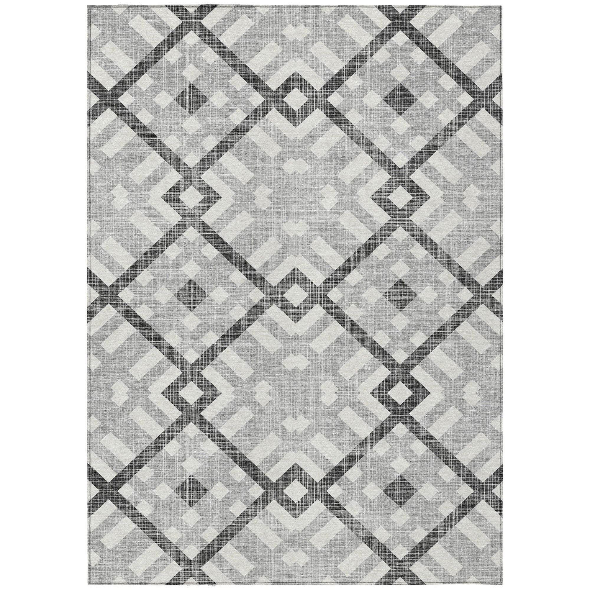 Machine Made ACN616 Gray Rugs