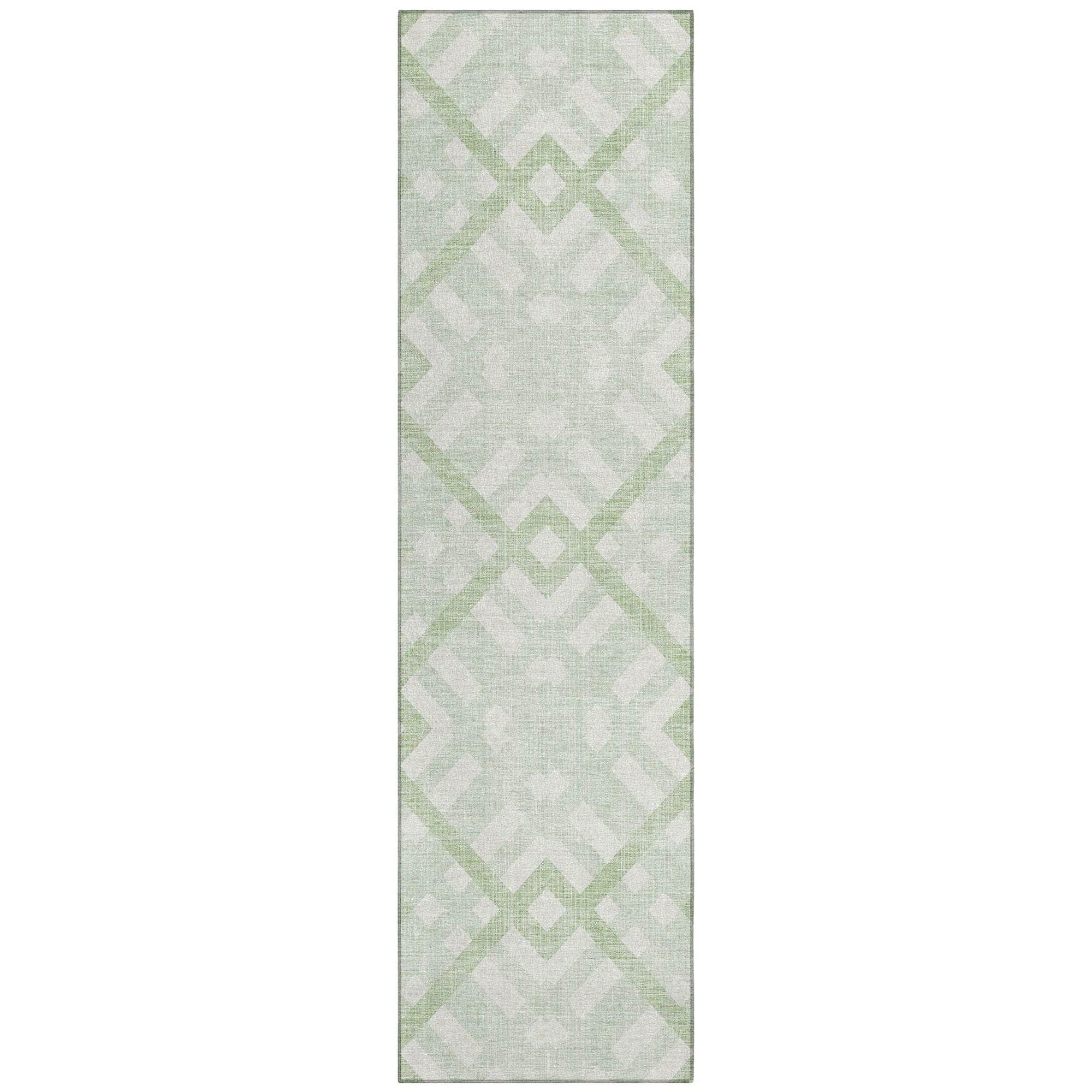 Machine Made ACN616 Mint Green Rugs