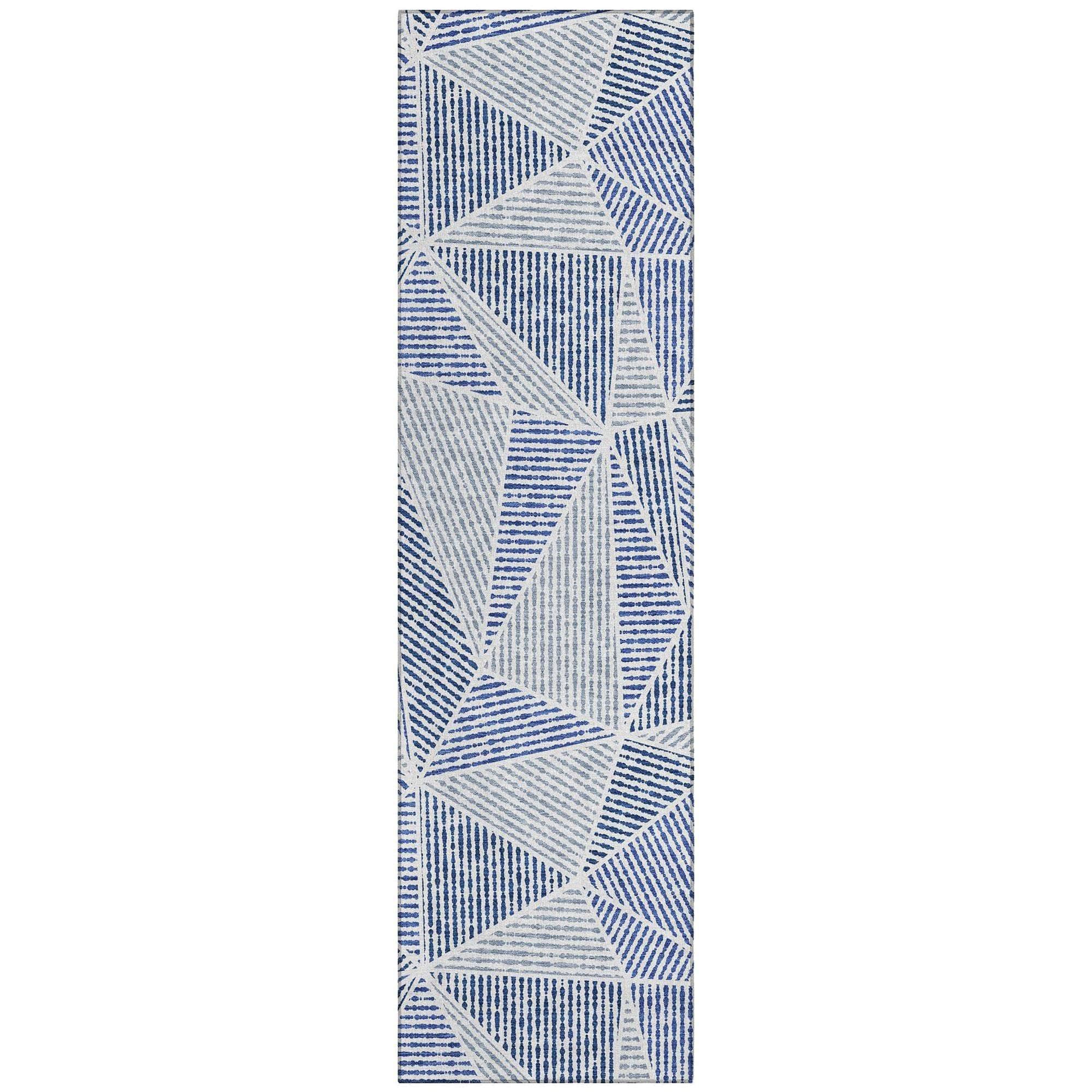Machine Made ACN618 Navy Blue Rugs