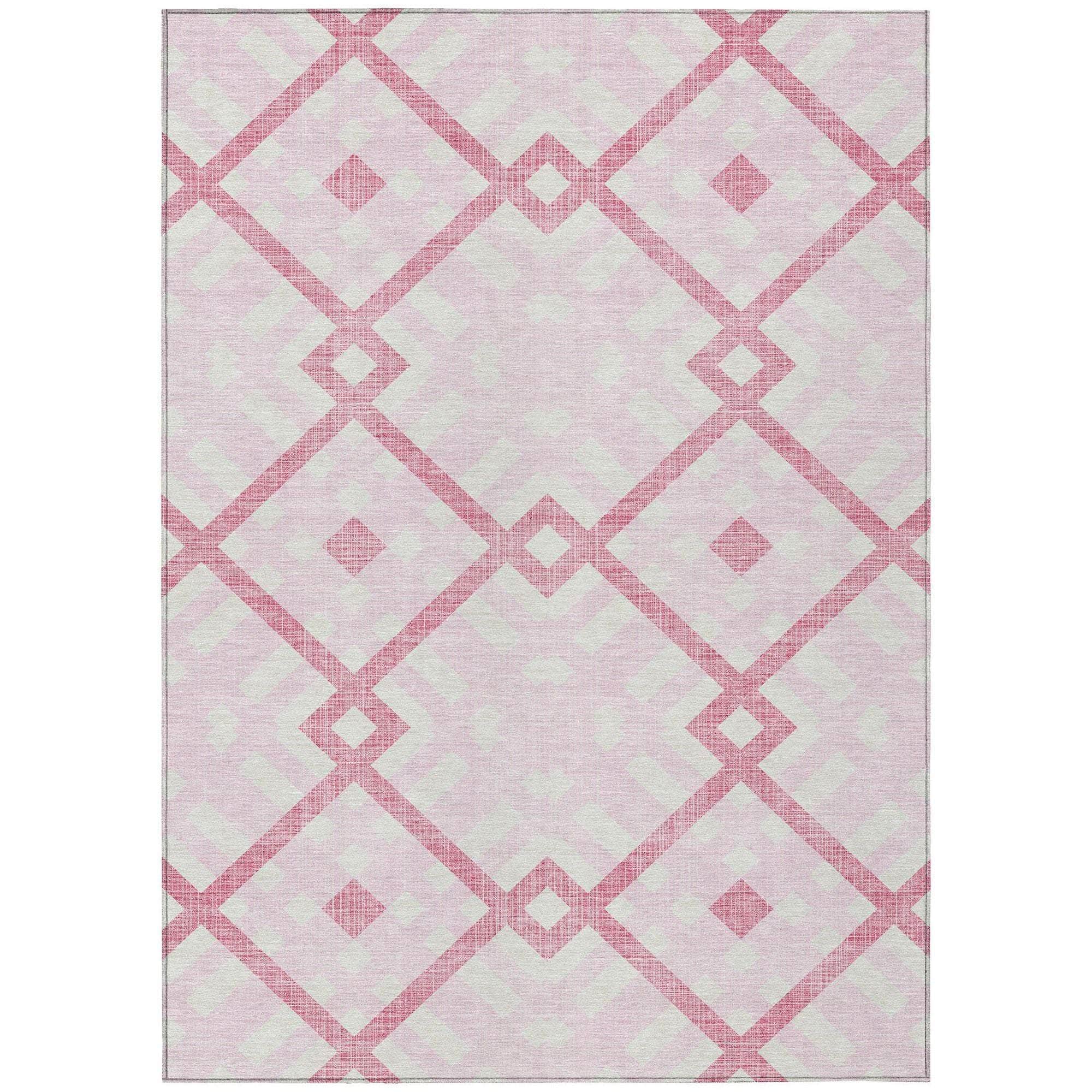Machine Made ACN616 Pink Rugs