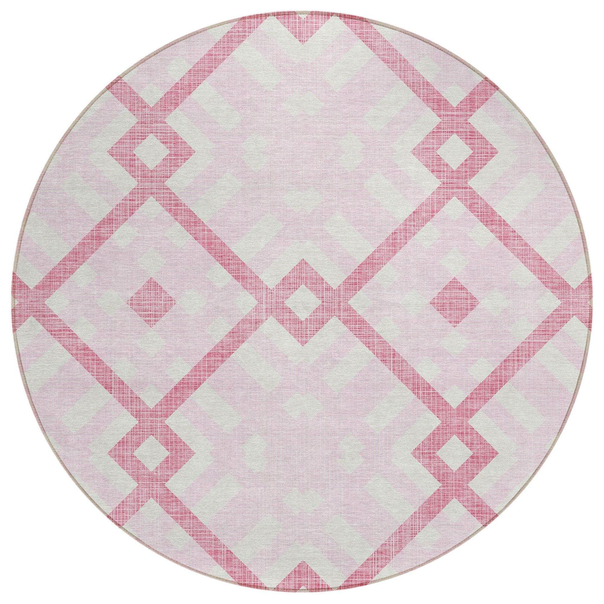 Machine Made ACN616 Pink Rugs