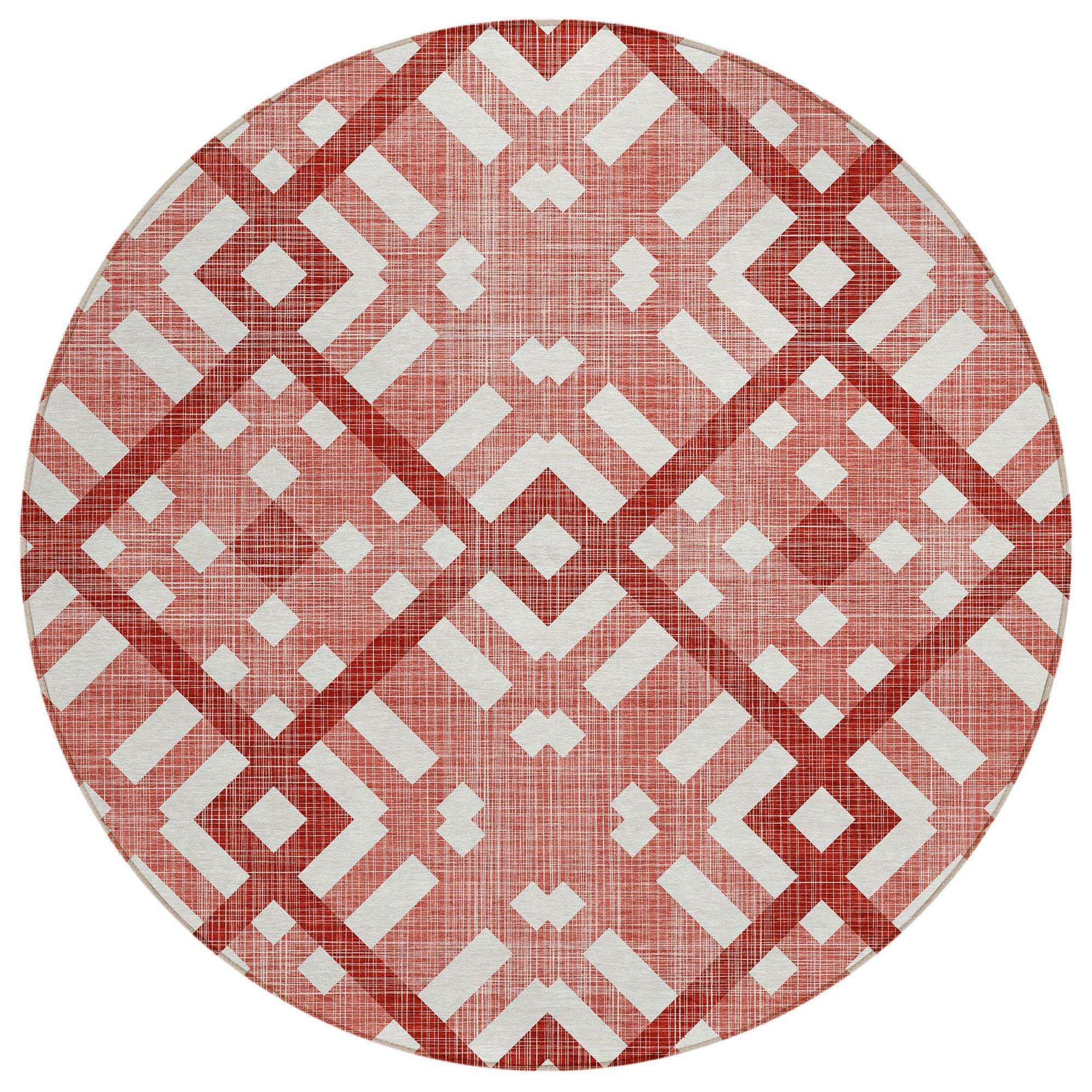 Machine Made ACN616 Red Rugs