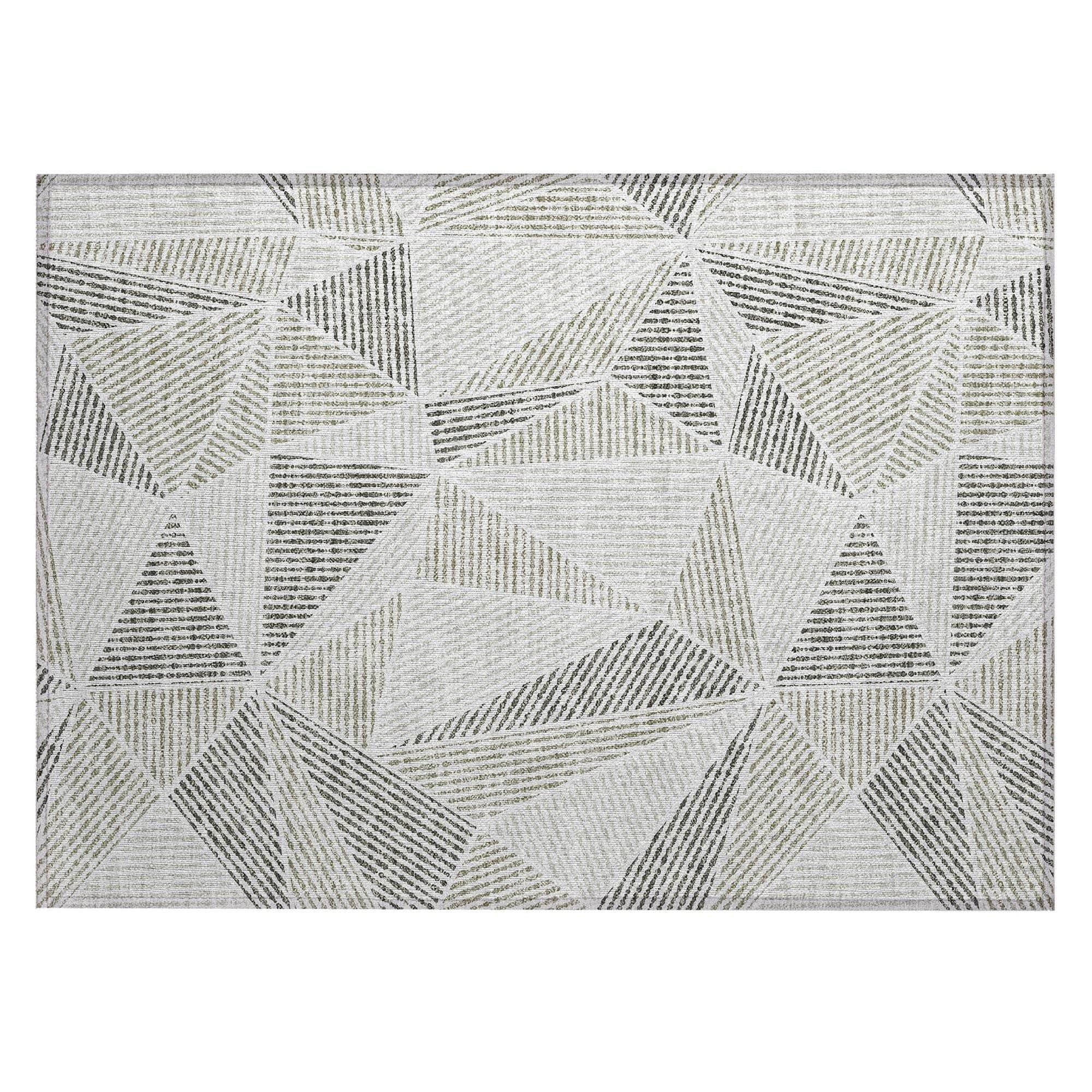 Machine Made ACN618 Taupe Brown Rugs