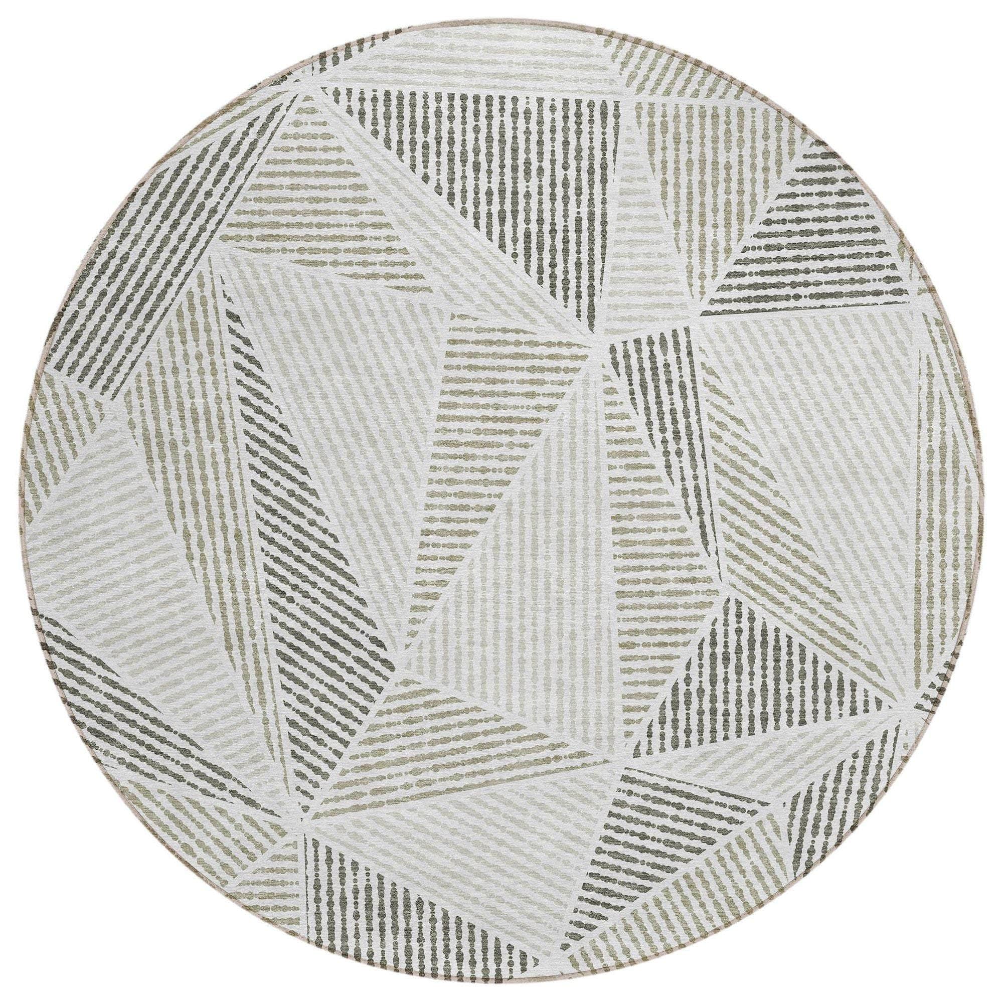 Machine Made ACN618 Taupe Brown Rugs