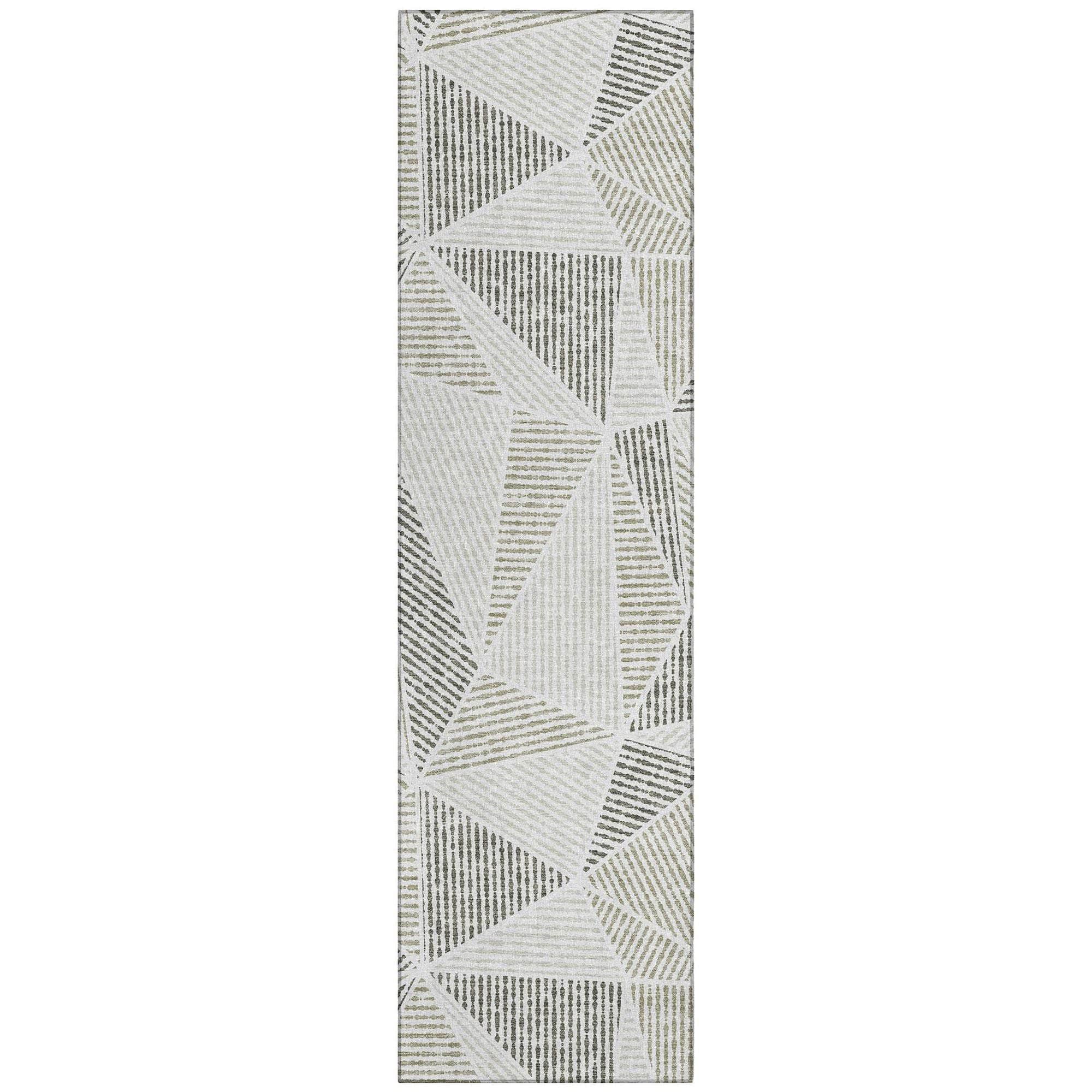 Machine Made ACN618 Taupe Brown Rugs