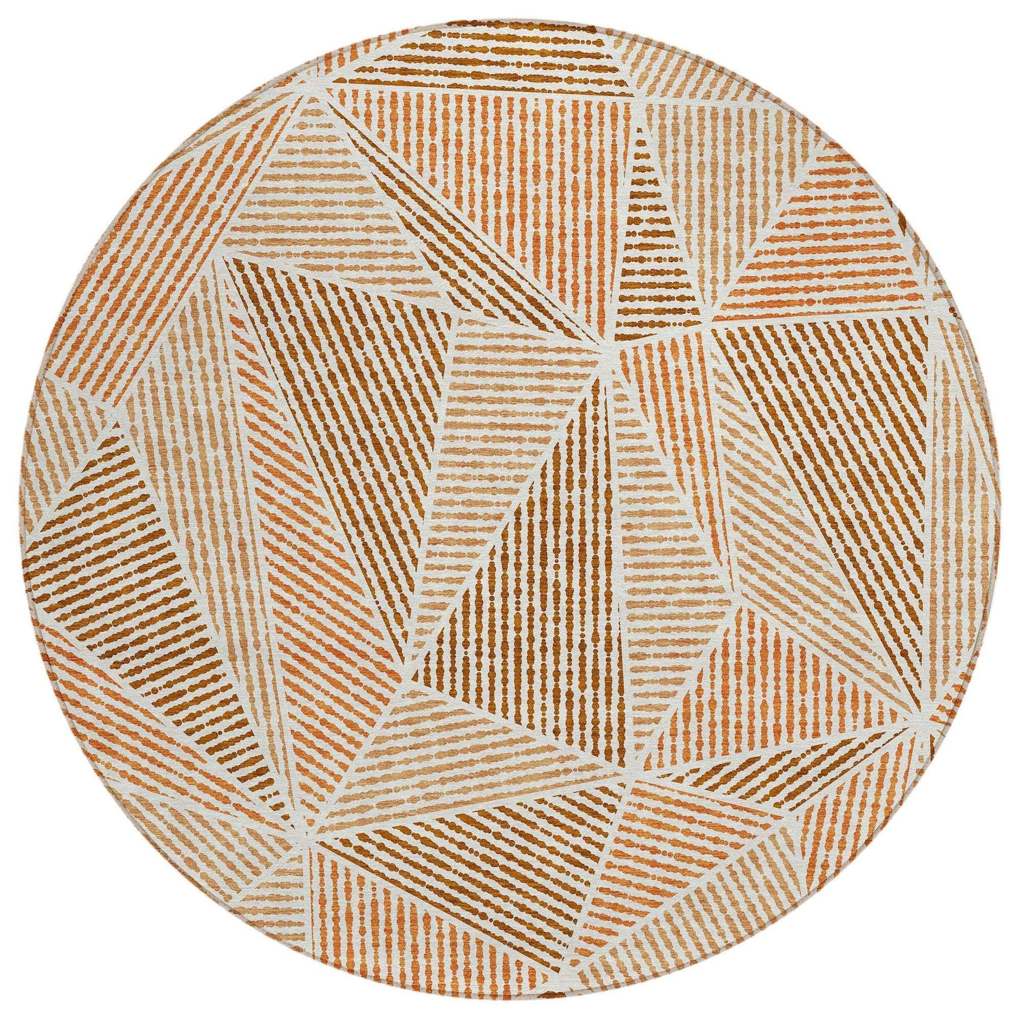 Machine Made ACN618 Terracotta Orange Rugs