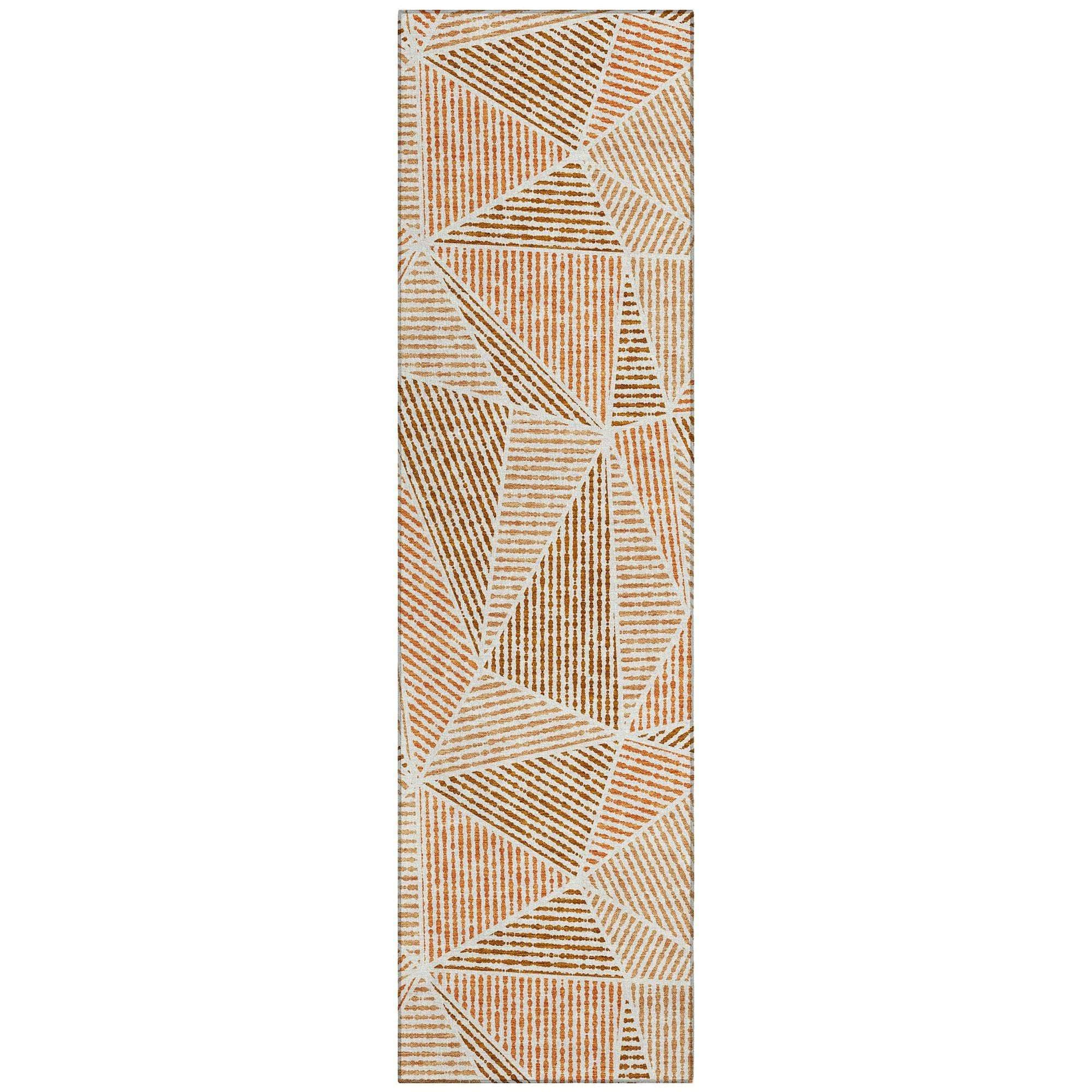 Machine Made ACN618 Terracotta Orange Rugs