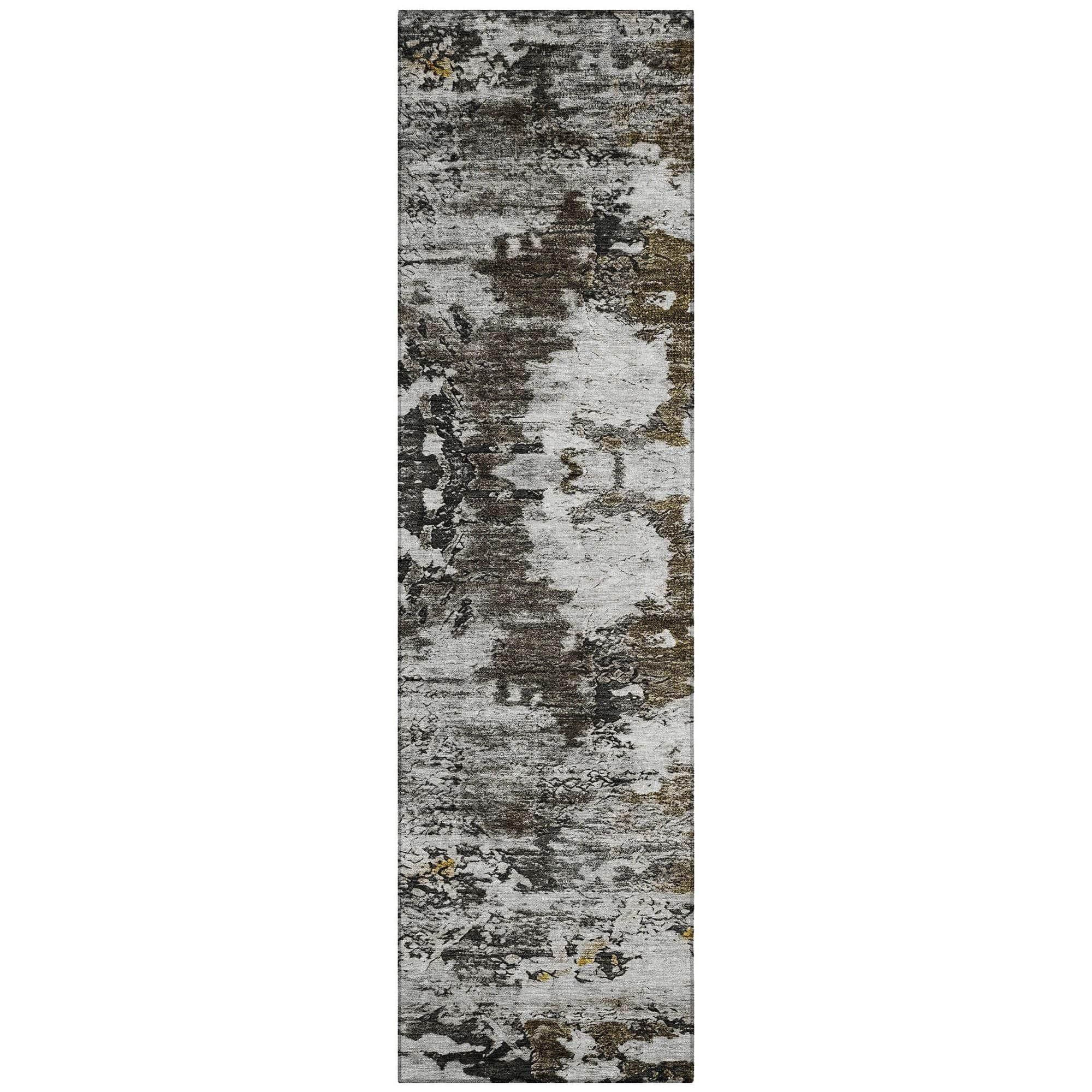 Machine Made ACN638 Taupe Brown Rugs
