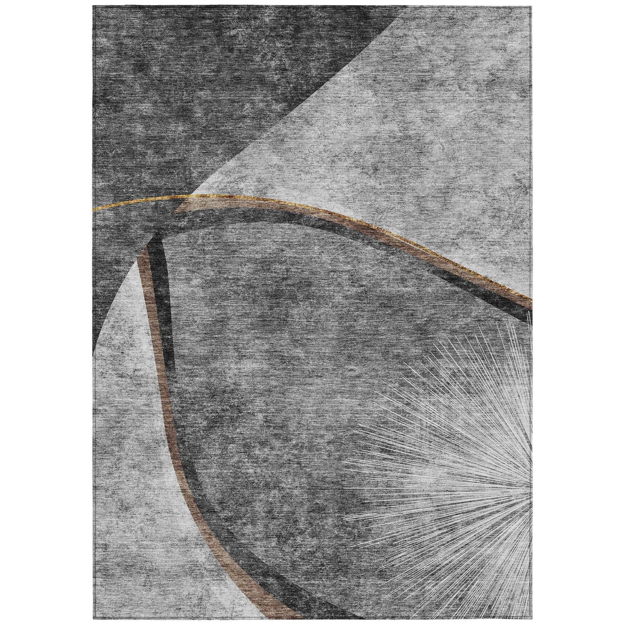 Machine Made ACN701 Gray Rugs