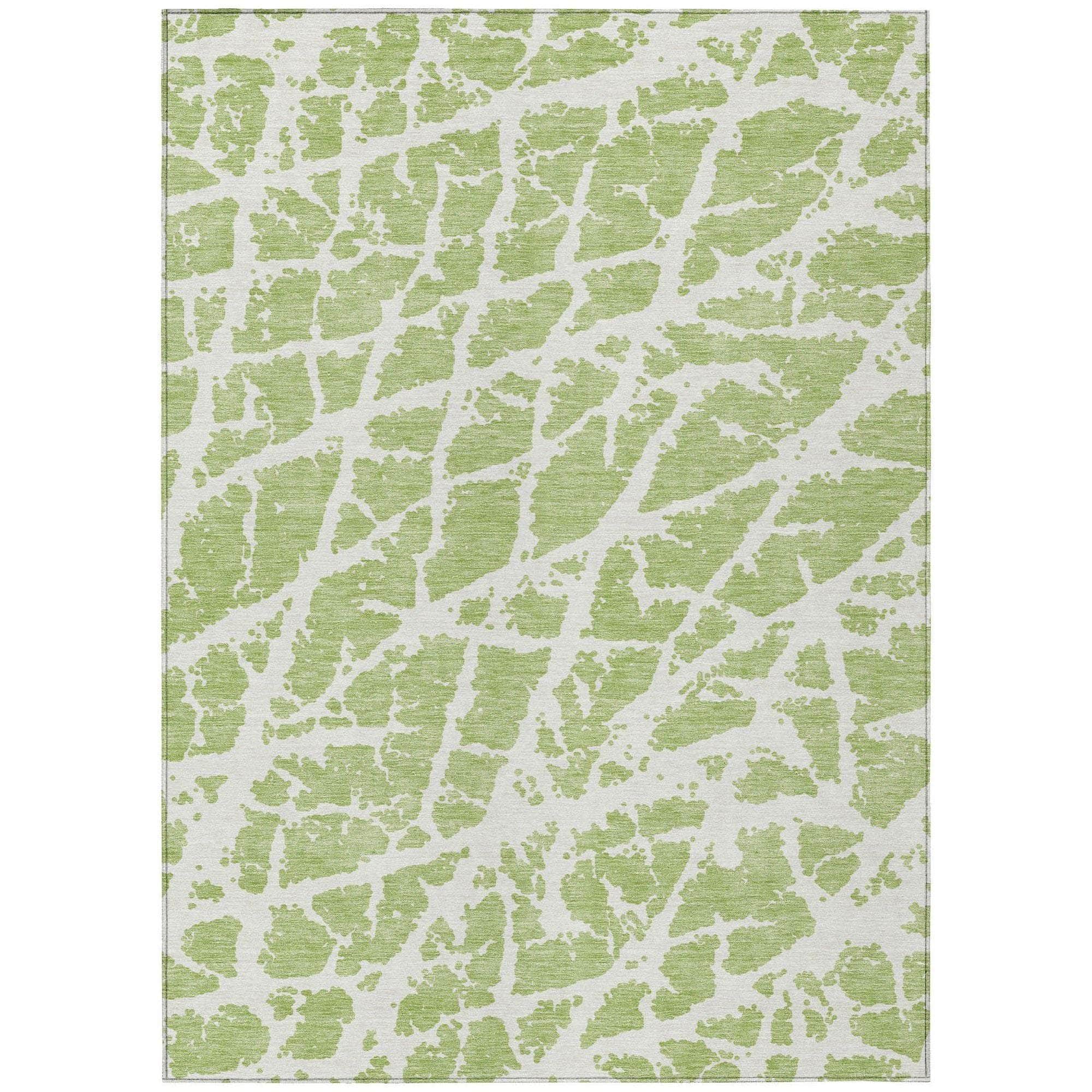 Machine Made ACN501 Aloe Green Rugs