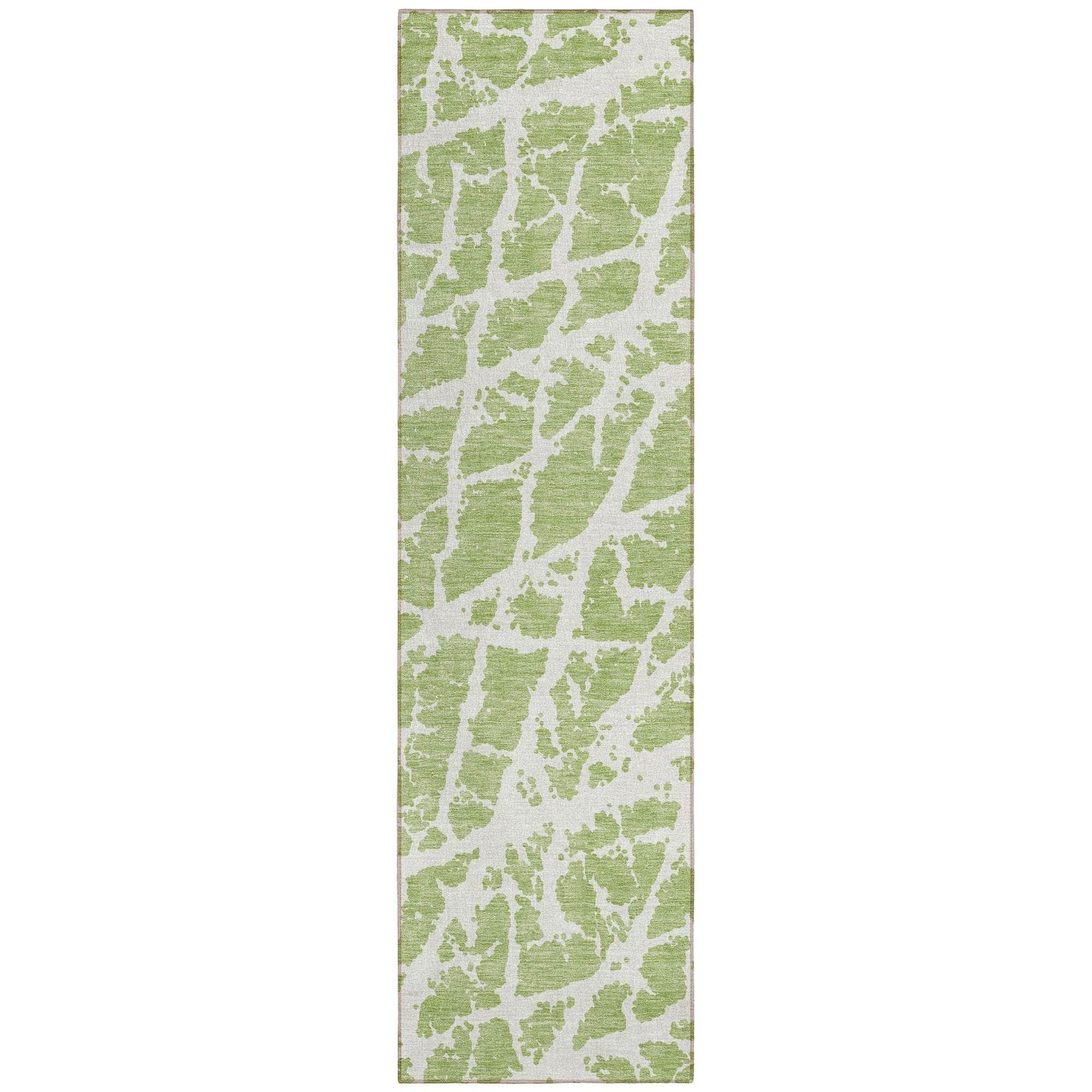 Machine Made ACN501 Aloe Green Rugs
