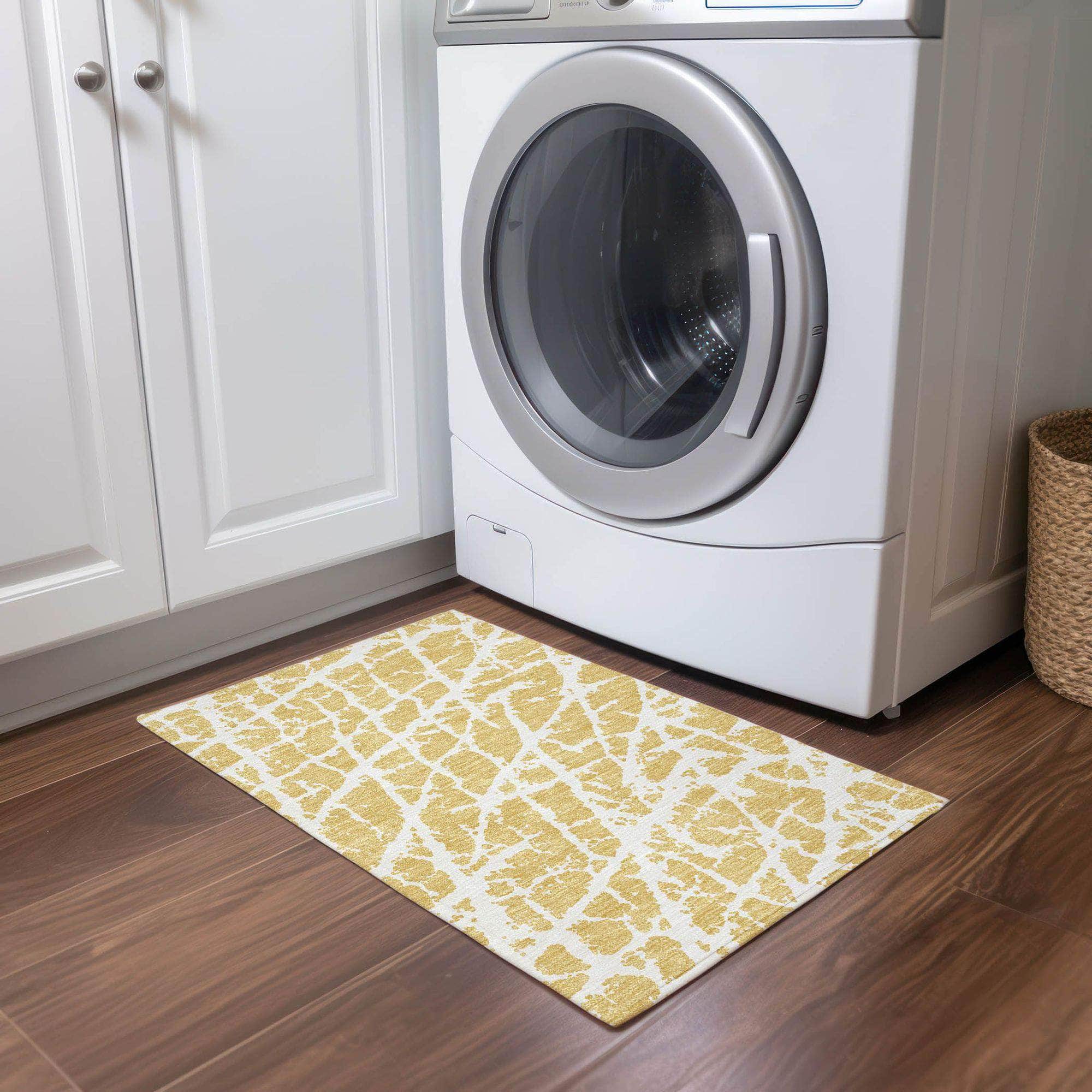 Machine Made ACN501 Gold Rugs